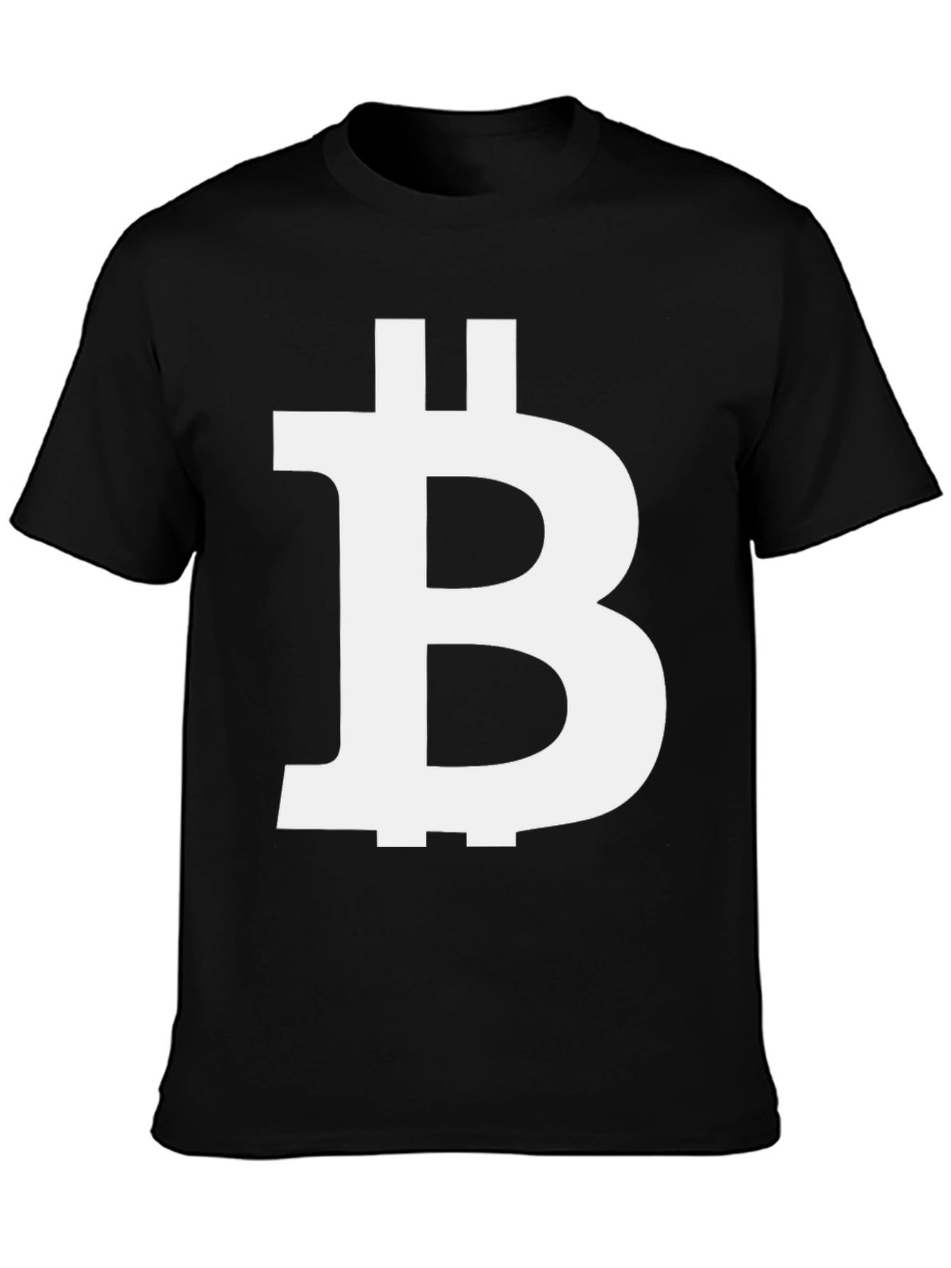 Bitcoin Logo Black Tee - Crypto Enthusiast
