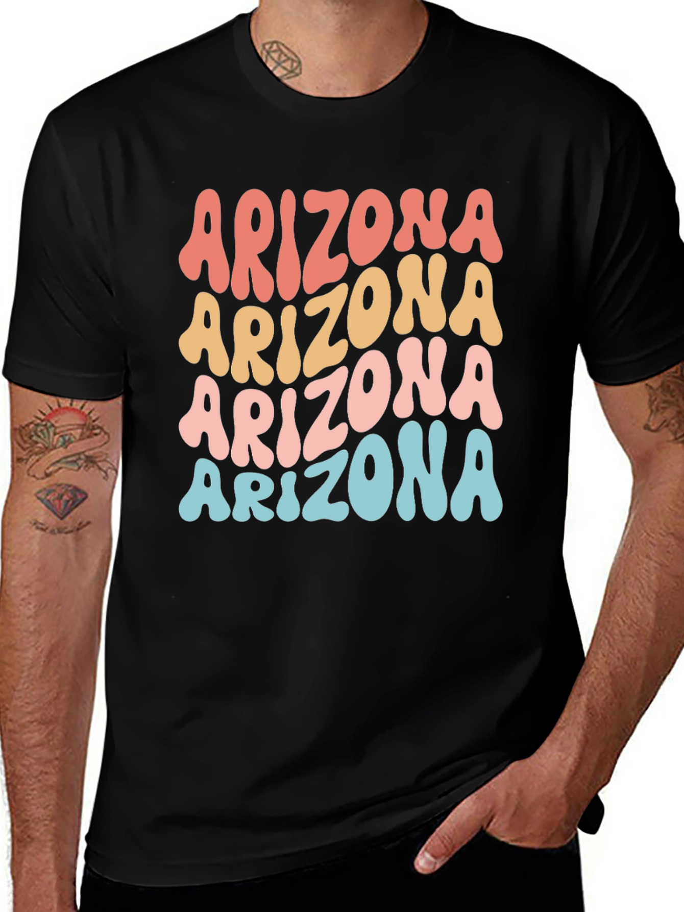 Retro Arizona Graphic Tee - Comfortable Casual Wear