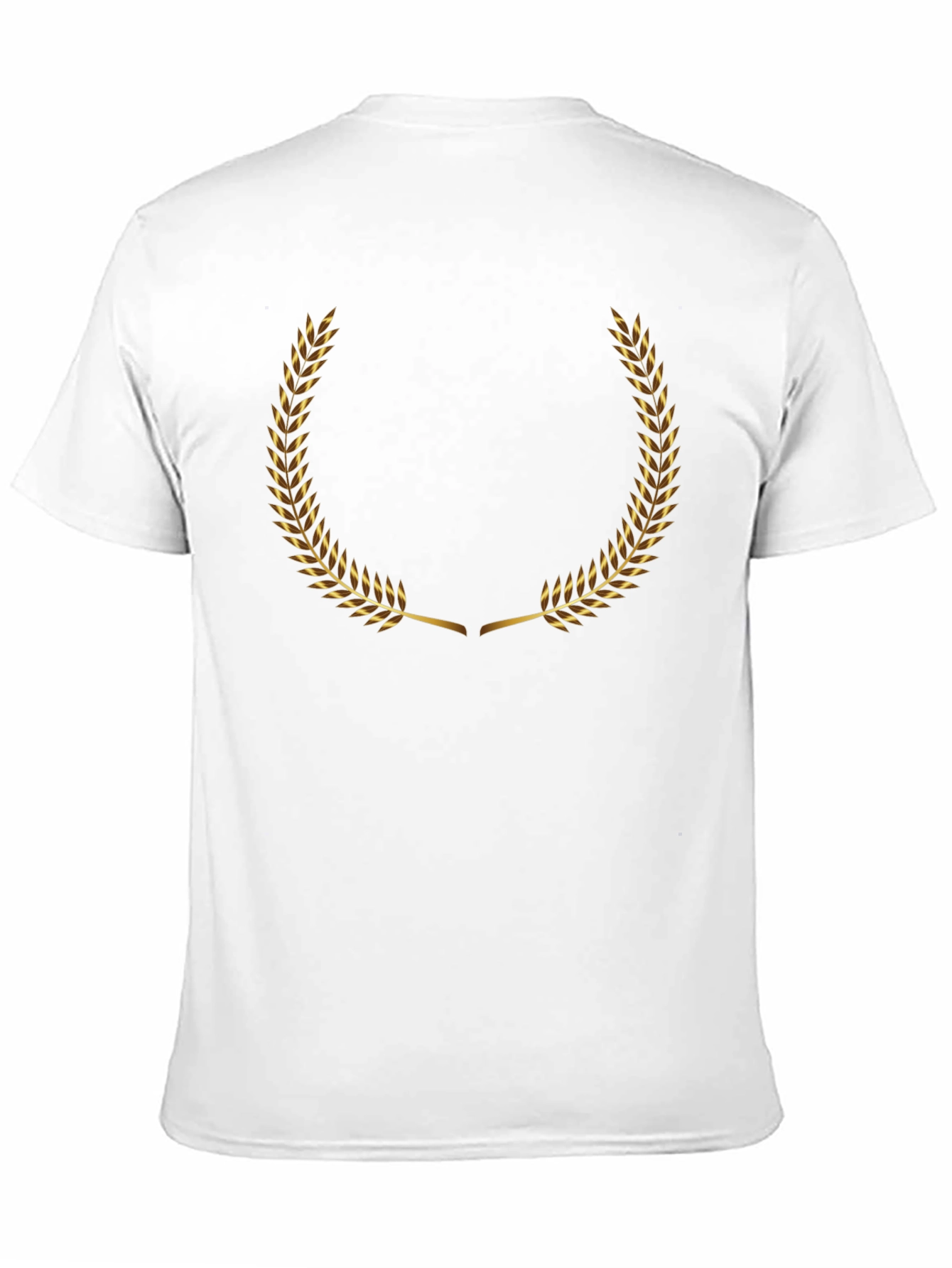 Golden Laurel Wreath Black T-Shirt