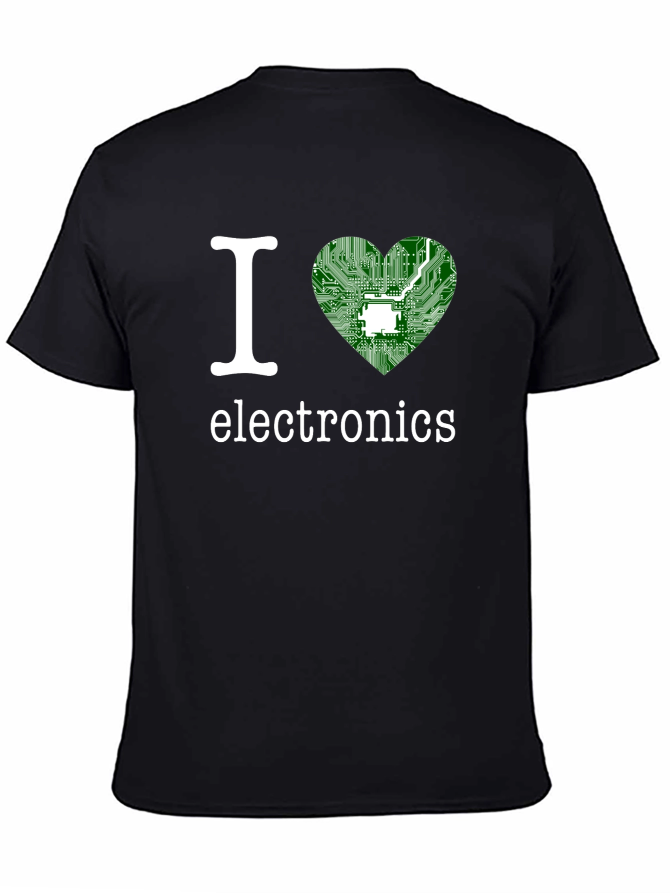 I Heart Electronics T-Shirt - Circuit Board Design