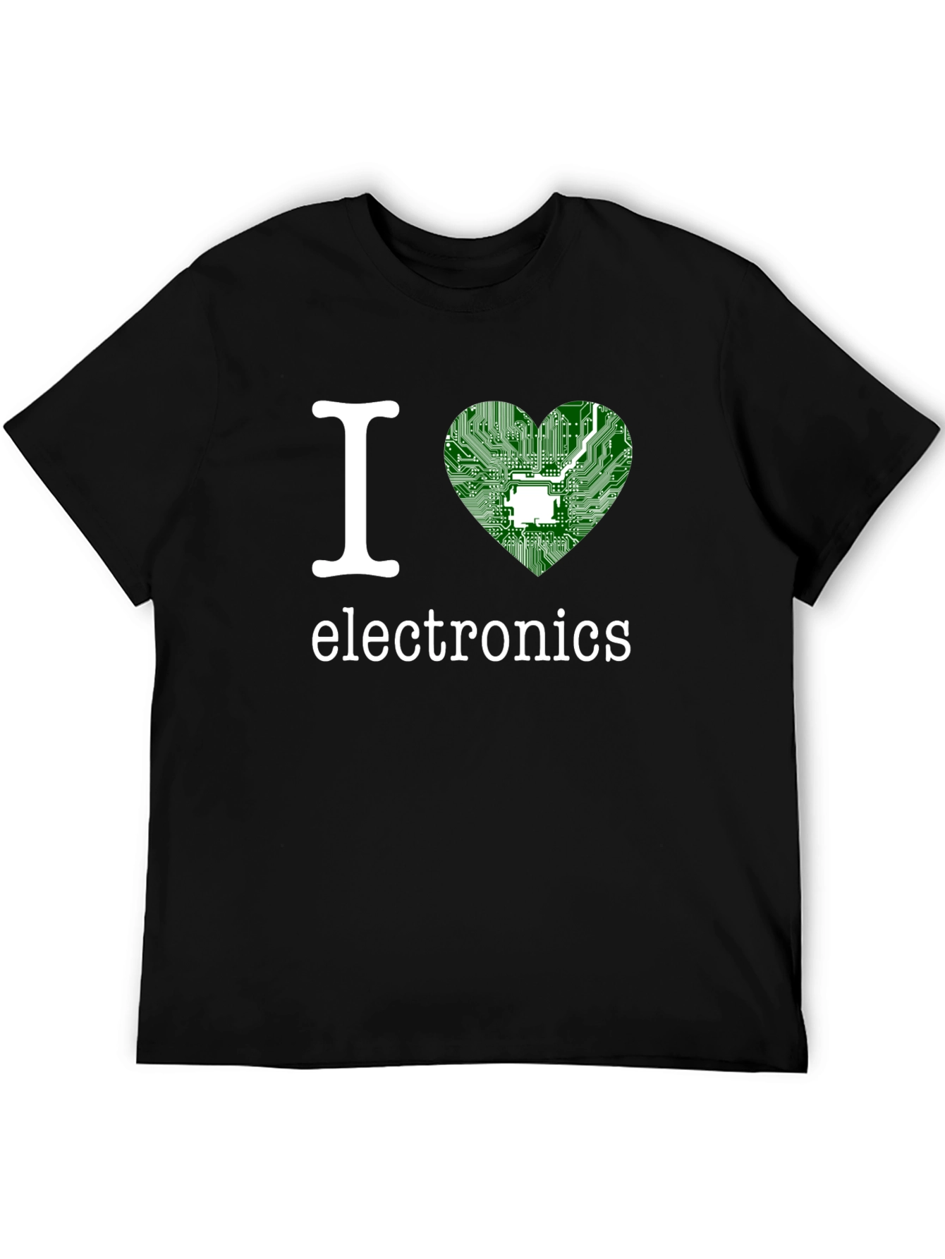 I Heart Electronics T-Shirt - Circuit Board Design