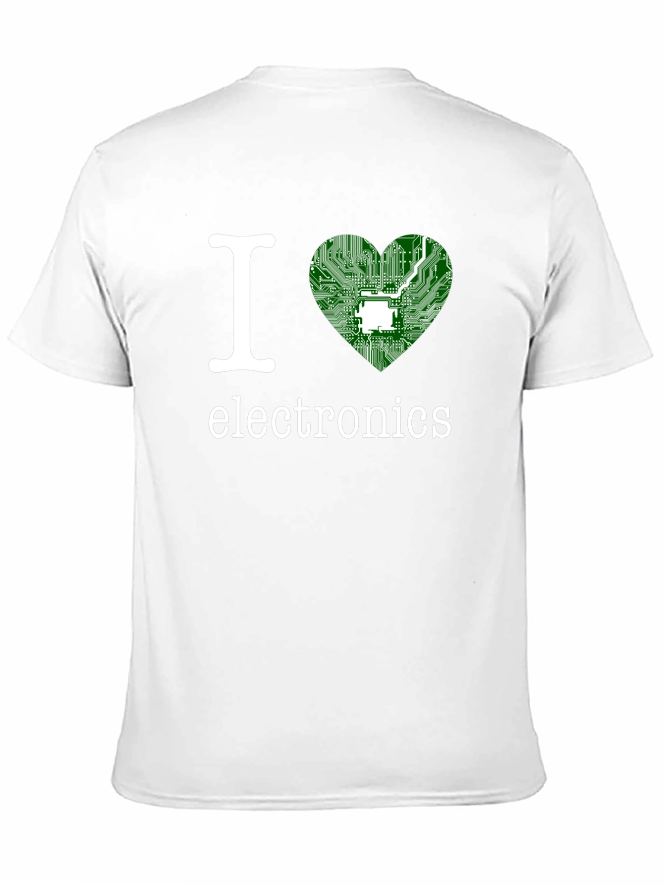 I Heart Electronics T-Shirt - Circuit Board Design
