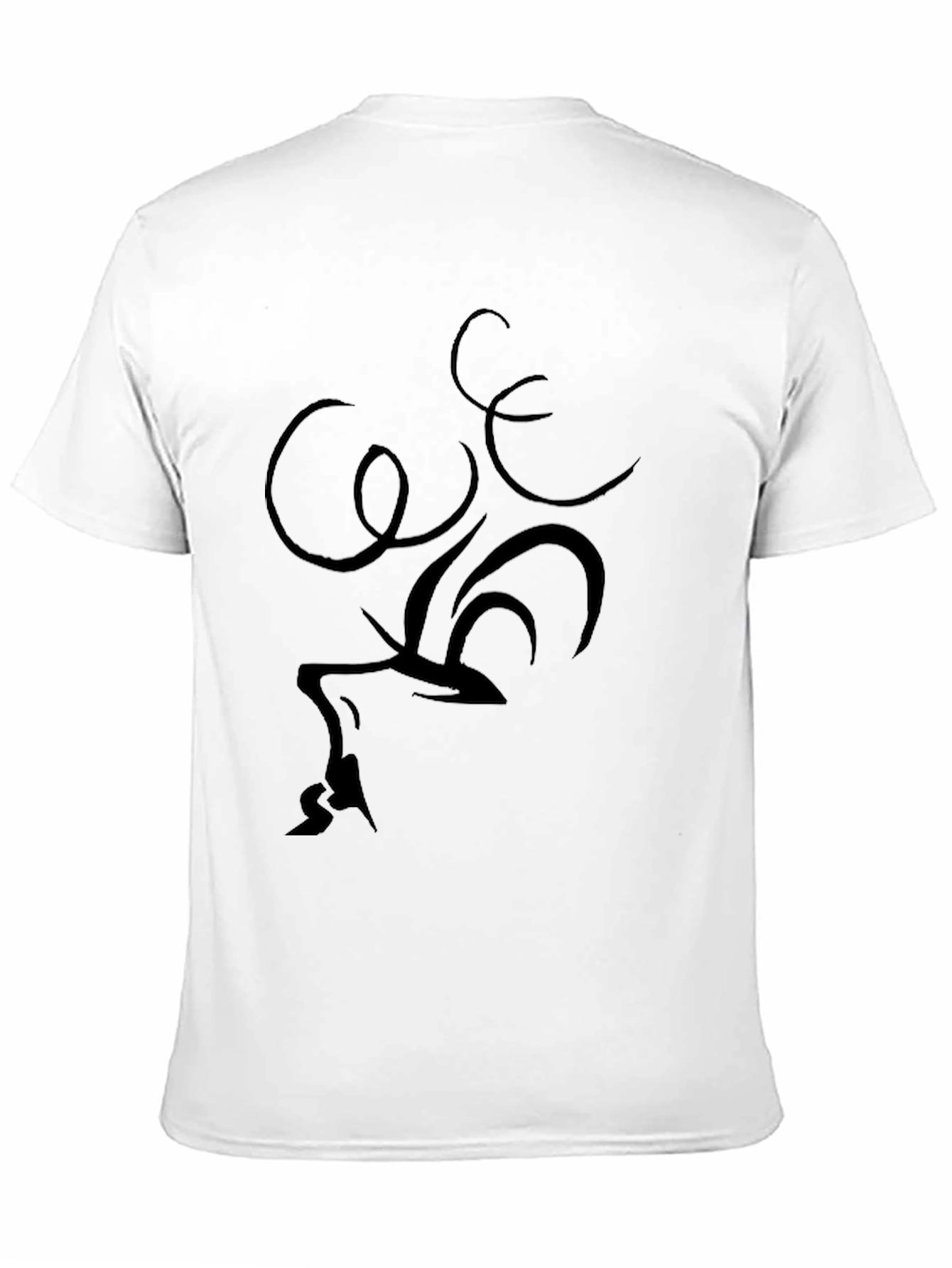 Abstract Graphic Black T-Shirt