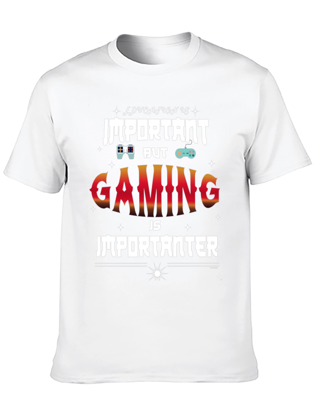 Gaming is Importanter Black T-Shirt
