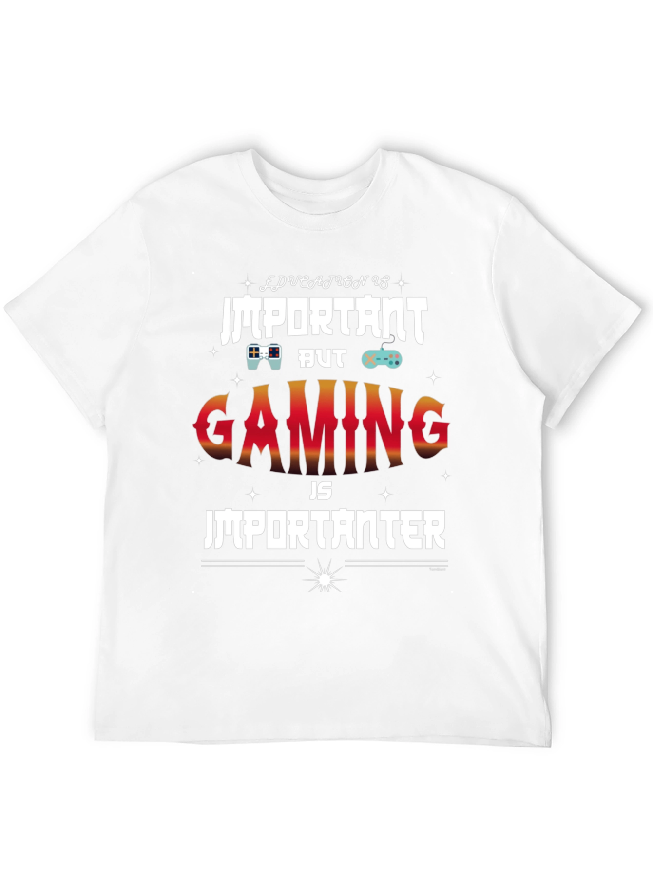 Gaming is Importanter Black T-Shirt