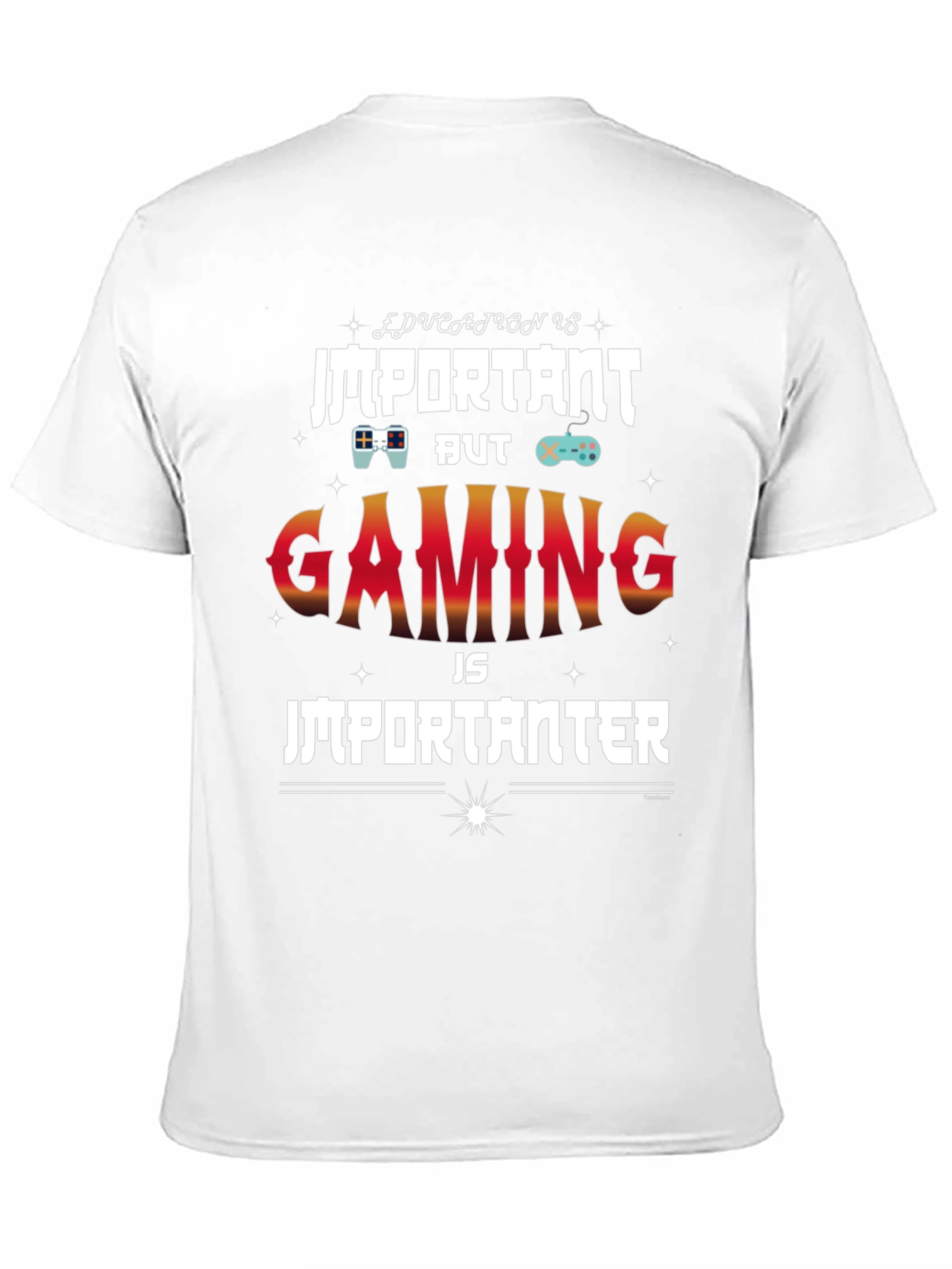 Gaming is Importanter Black T-Shirt