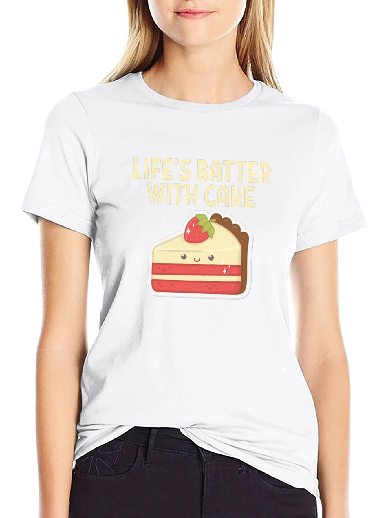 Lifes Batter With Cake T-Shirt