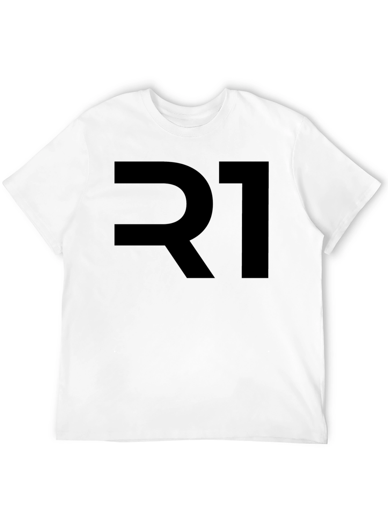 Bold R1 Graphic Tee - Stylish Mens Black T-Shirt