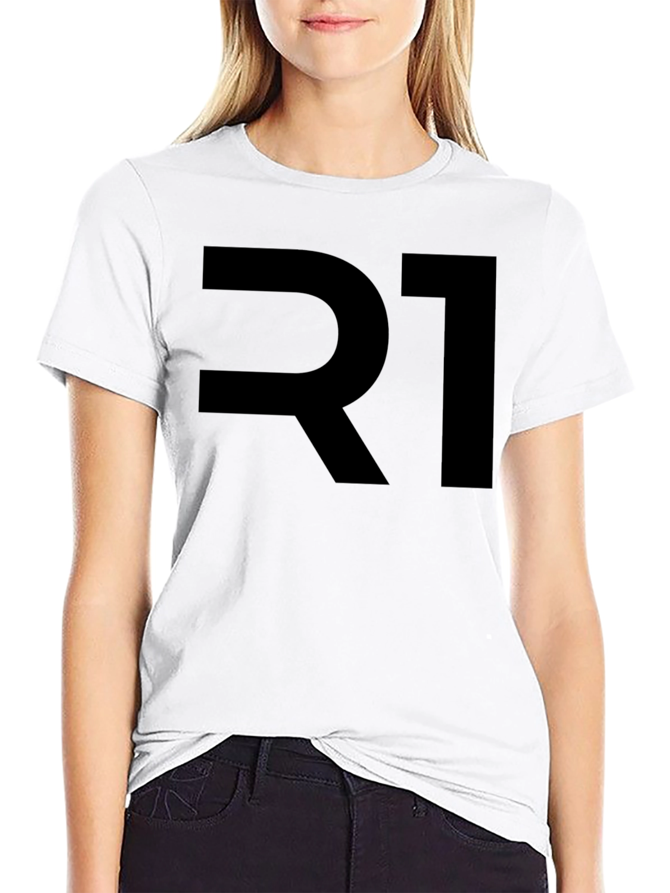 Bold R1 Graphic Tee - Stylish Mens Black T-Shirt