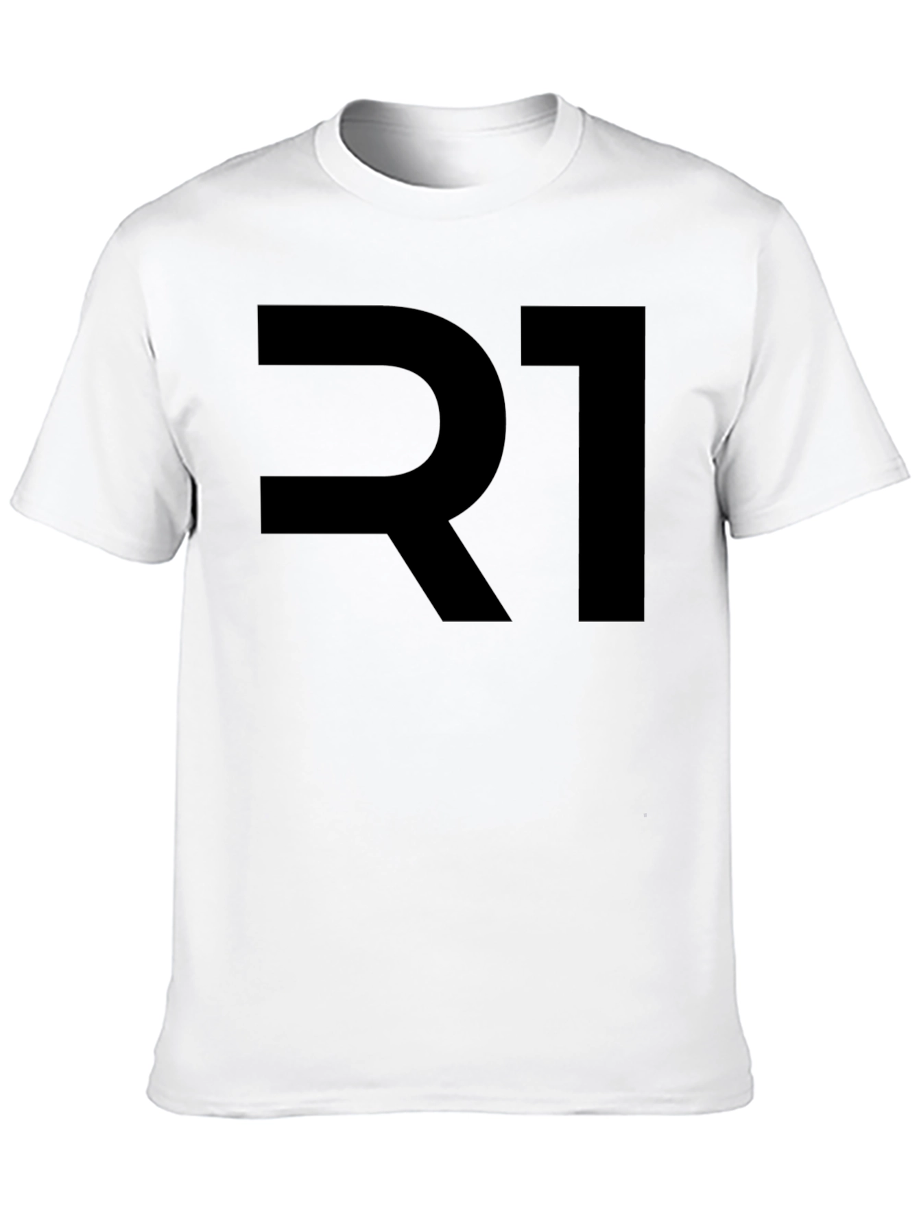 Bold R1 Graphic Tee - Stylish Mens Black T-Shirt