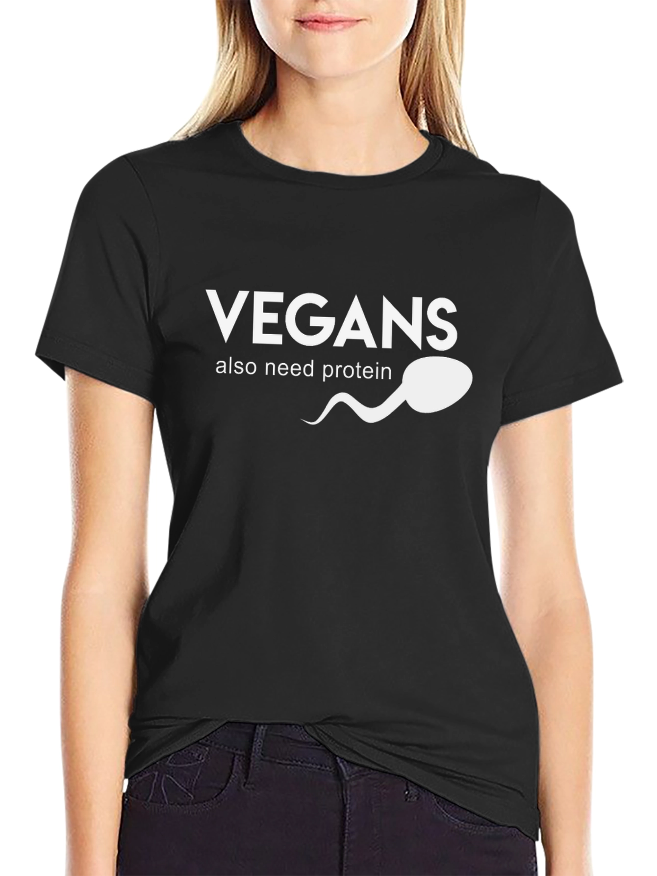 Vegans Need Protein T-Shirt: Funny Vegan Gift Idea