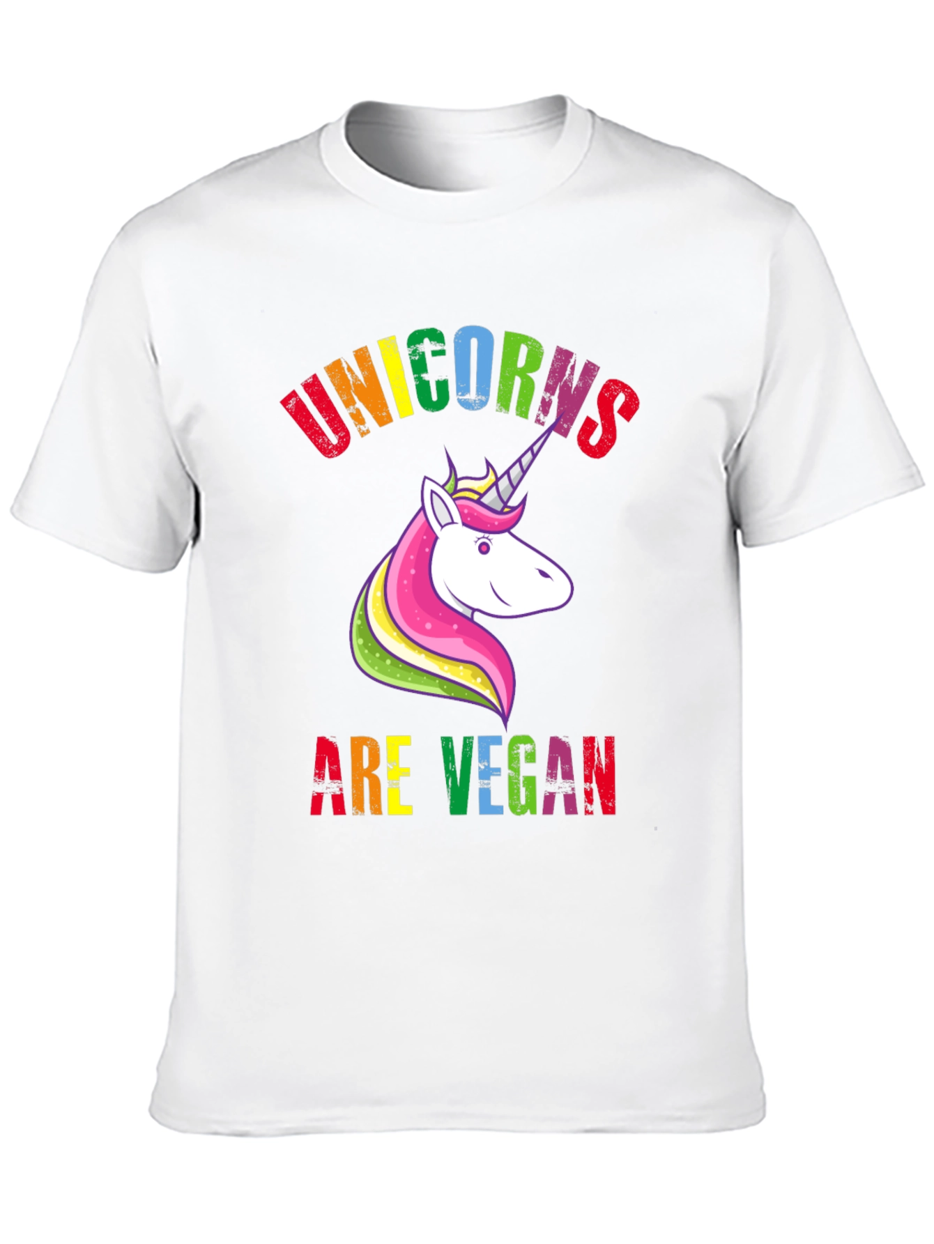 Unicorns Are Vegan Black Graphic Tee