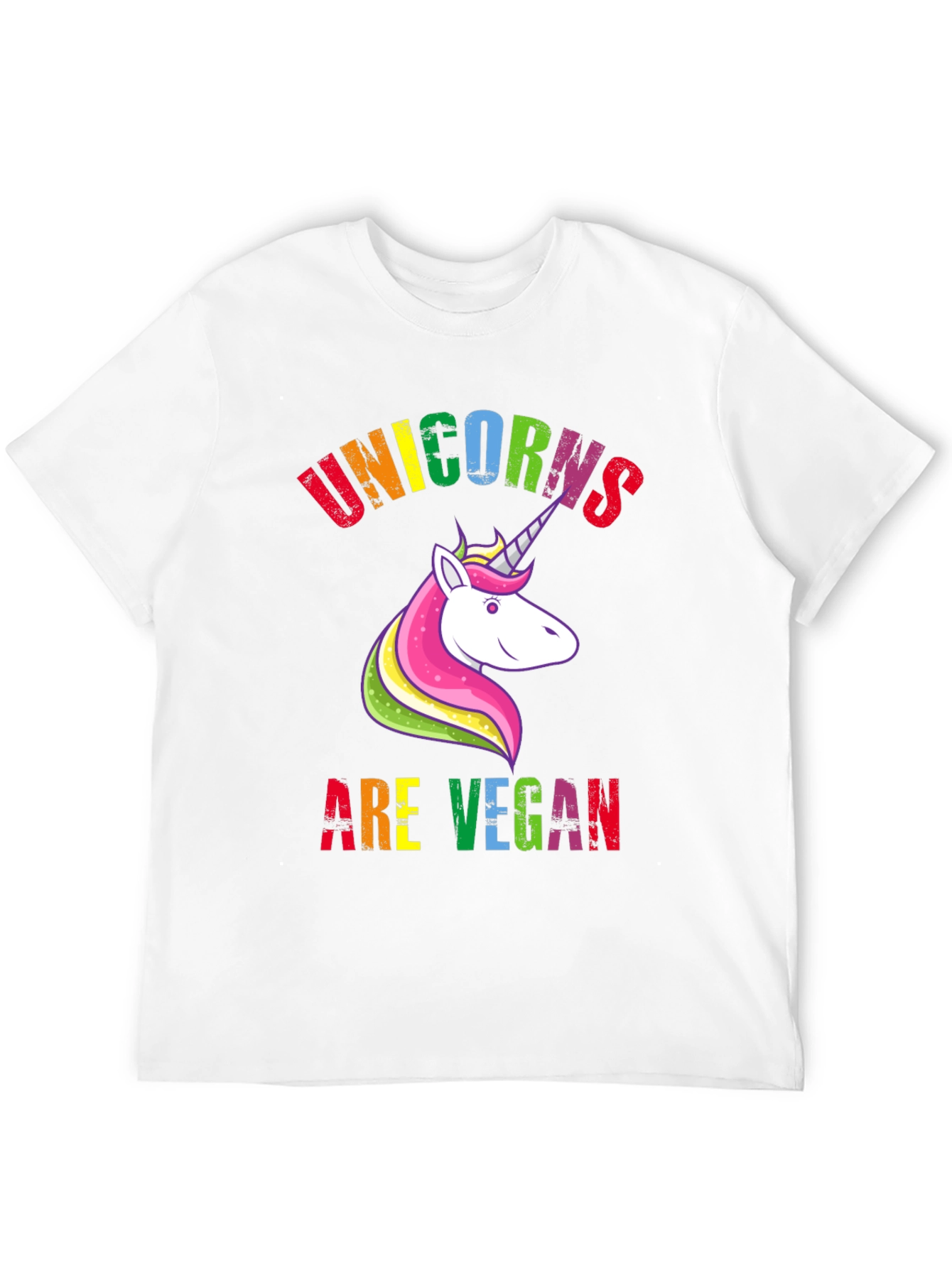 Unicorns Are Vegan Black Graphic Tee