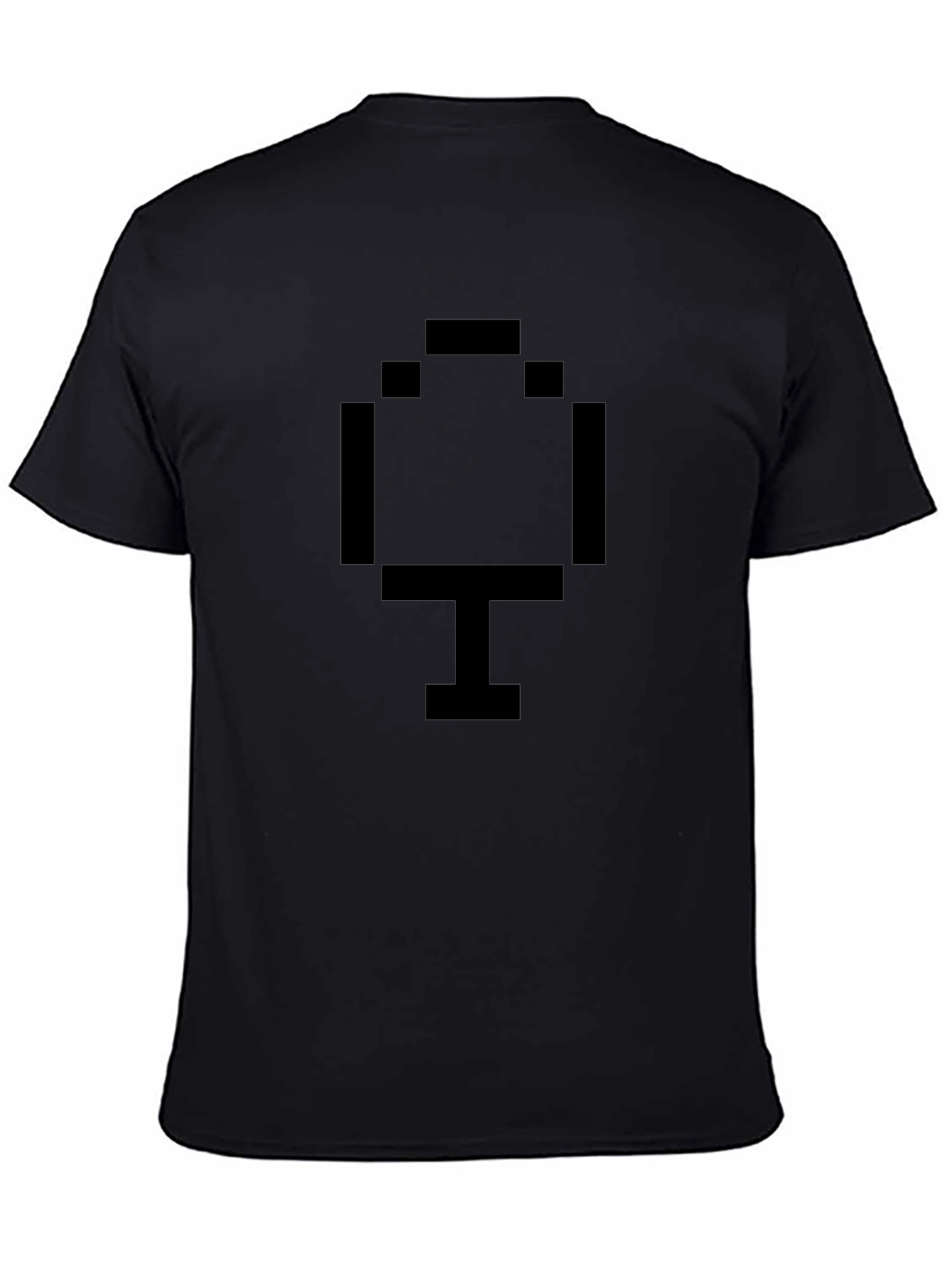 Pixel Tree Black T-Shirt - Retro Gaming Style