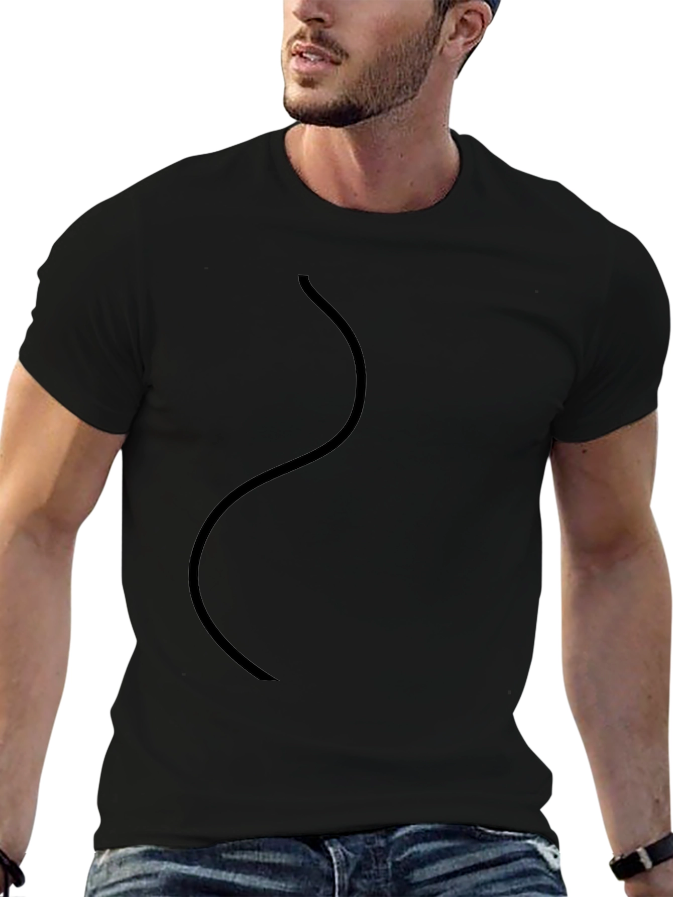Classic Black Crew Neck T-Shirt
