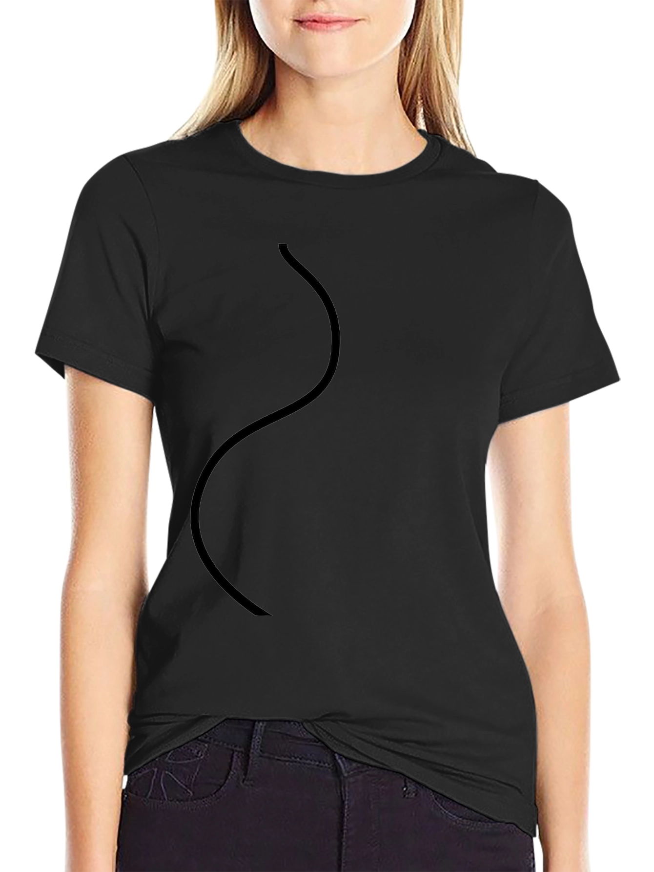 Classic Black Crew Neck T-Shirt
