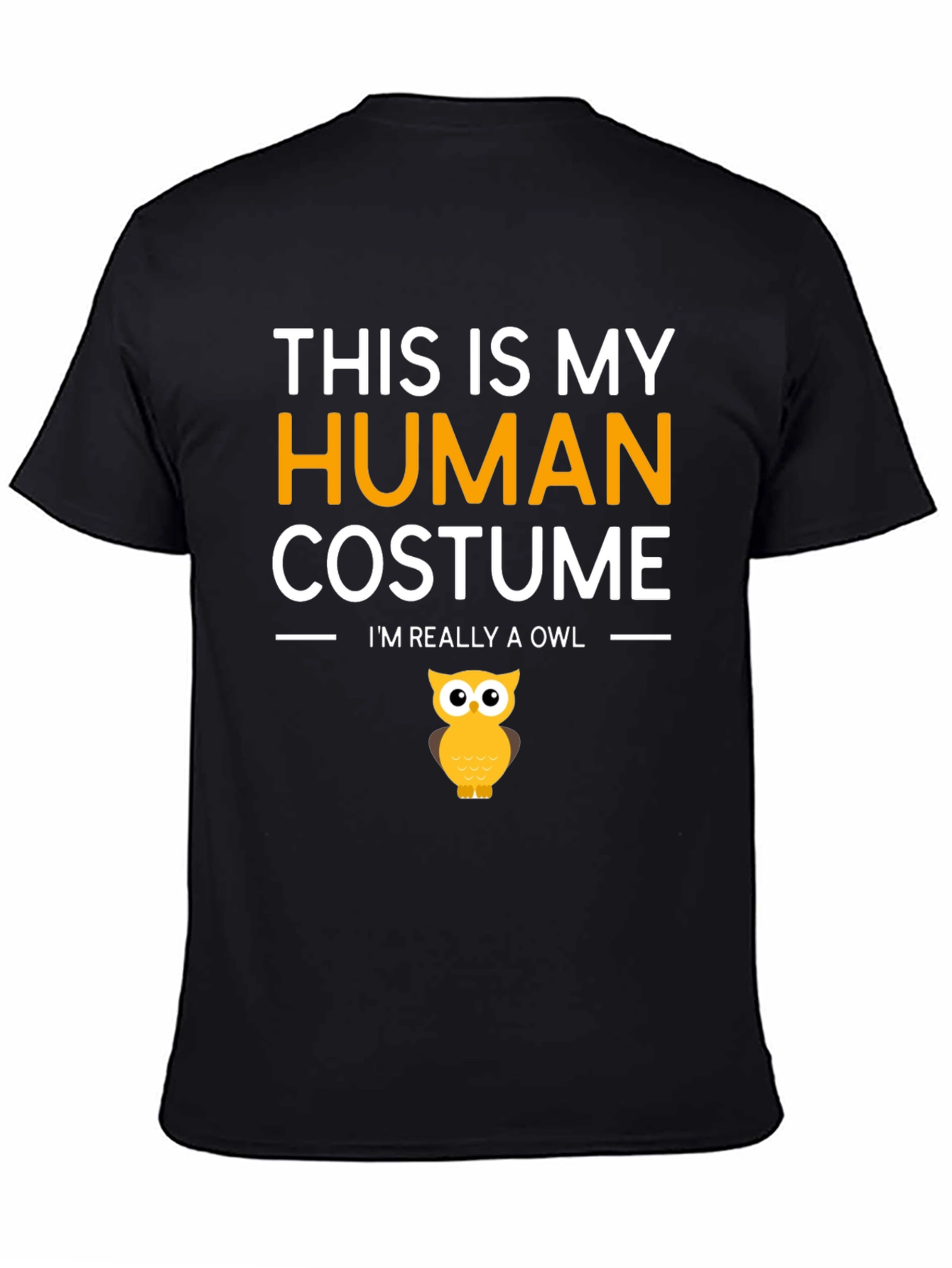 Human Costume Funny Owl T-Shirt