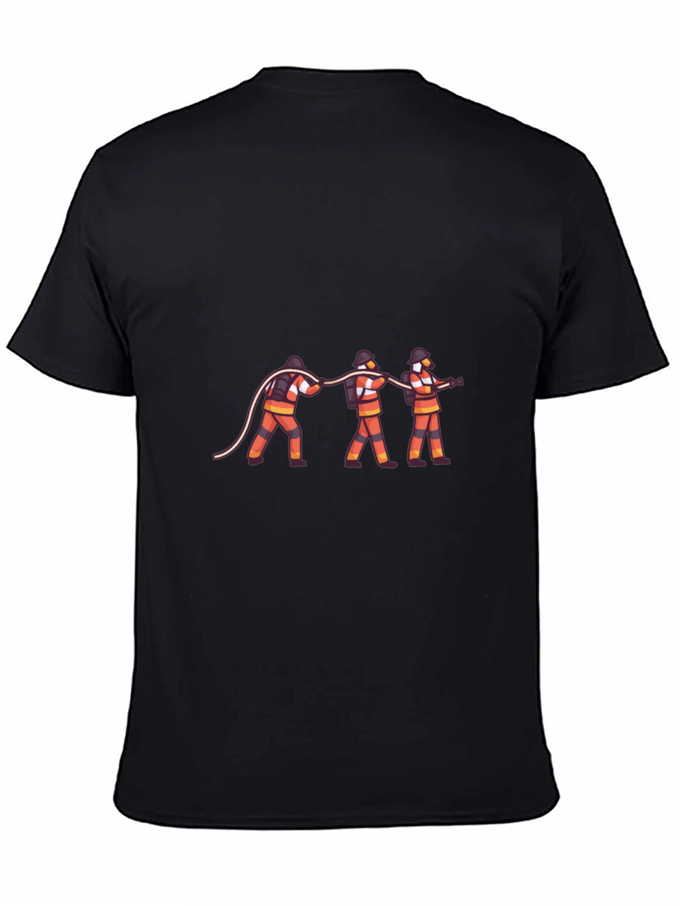 Firefighter Crew Black T-Shirt