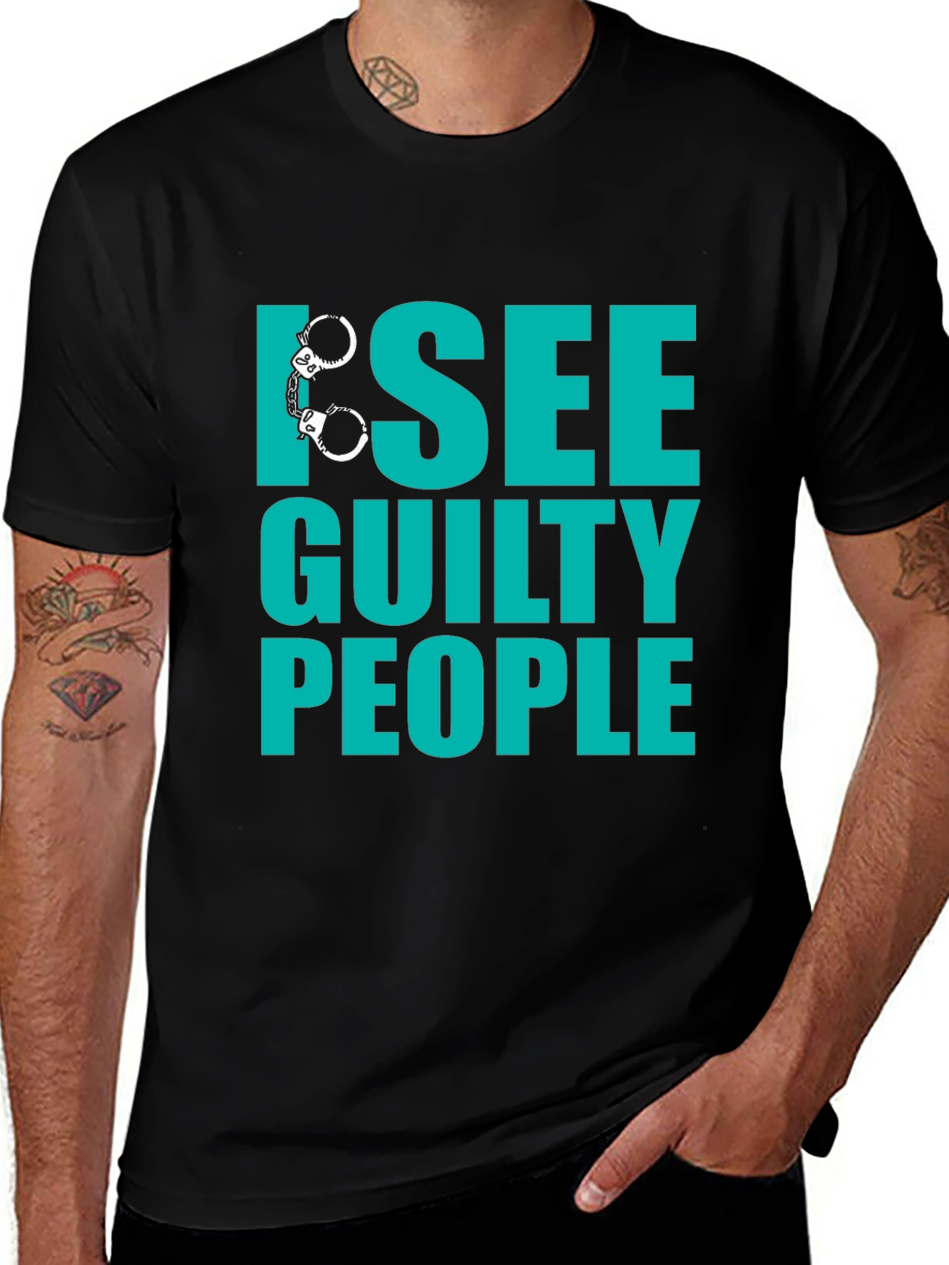 I See Guilty People T-Shirt - Funny Novelty Tee