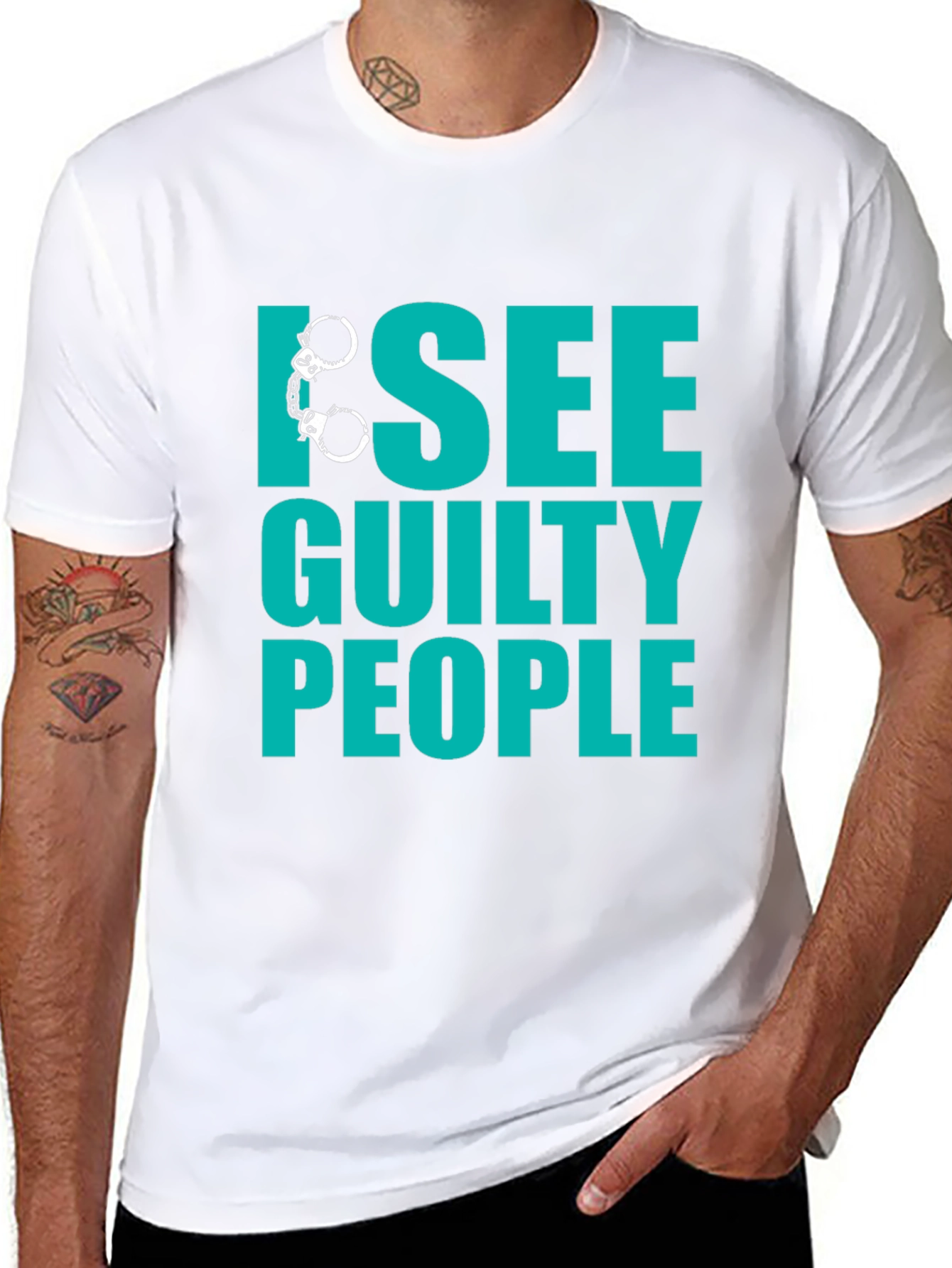 I See Guilty People T-Shirt - Funny Novelty Tee