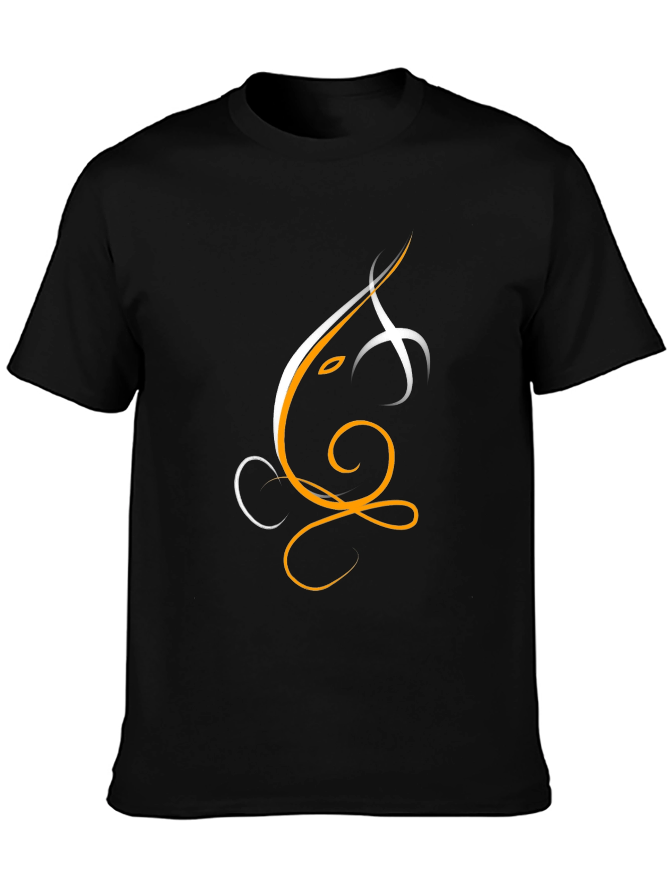 Ganesh Graphic Black T-Shirt - Artistic Indian Design