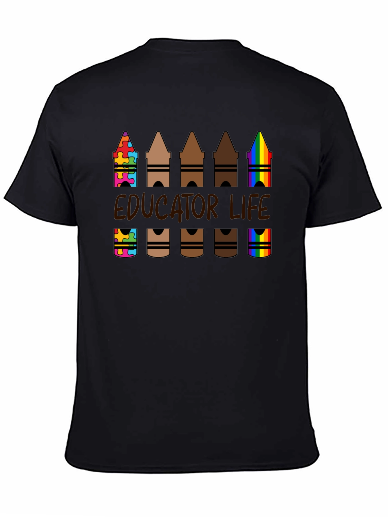 Educator Life Crayon T-Shirt: Teacher Appreciation Tee