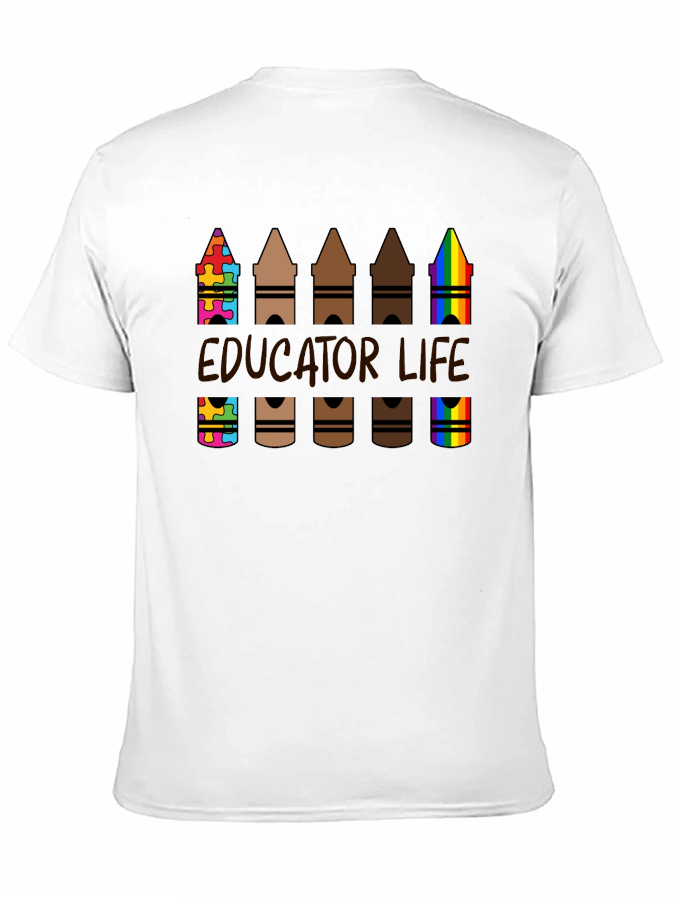 Educator Life Crayon T-Shirt: Teacher Appreciation Tee