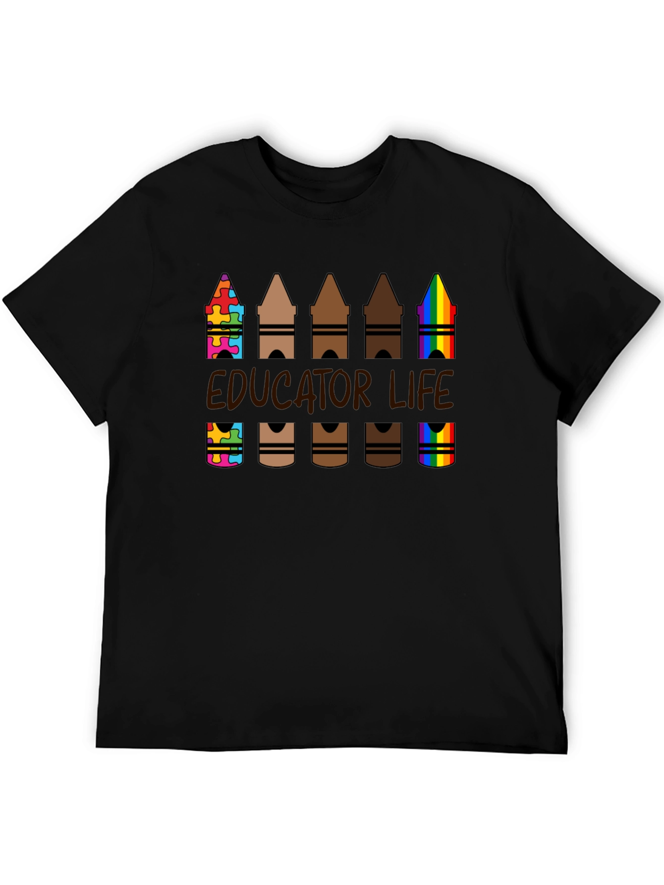 Educator Life Crayon T-Shirt: Teacher Appreciation Tee