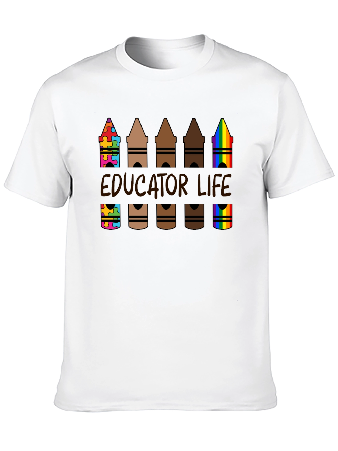 Educator Life Crayon T-Shirt: Teacher Appreciation Tee