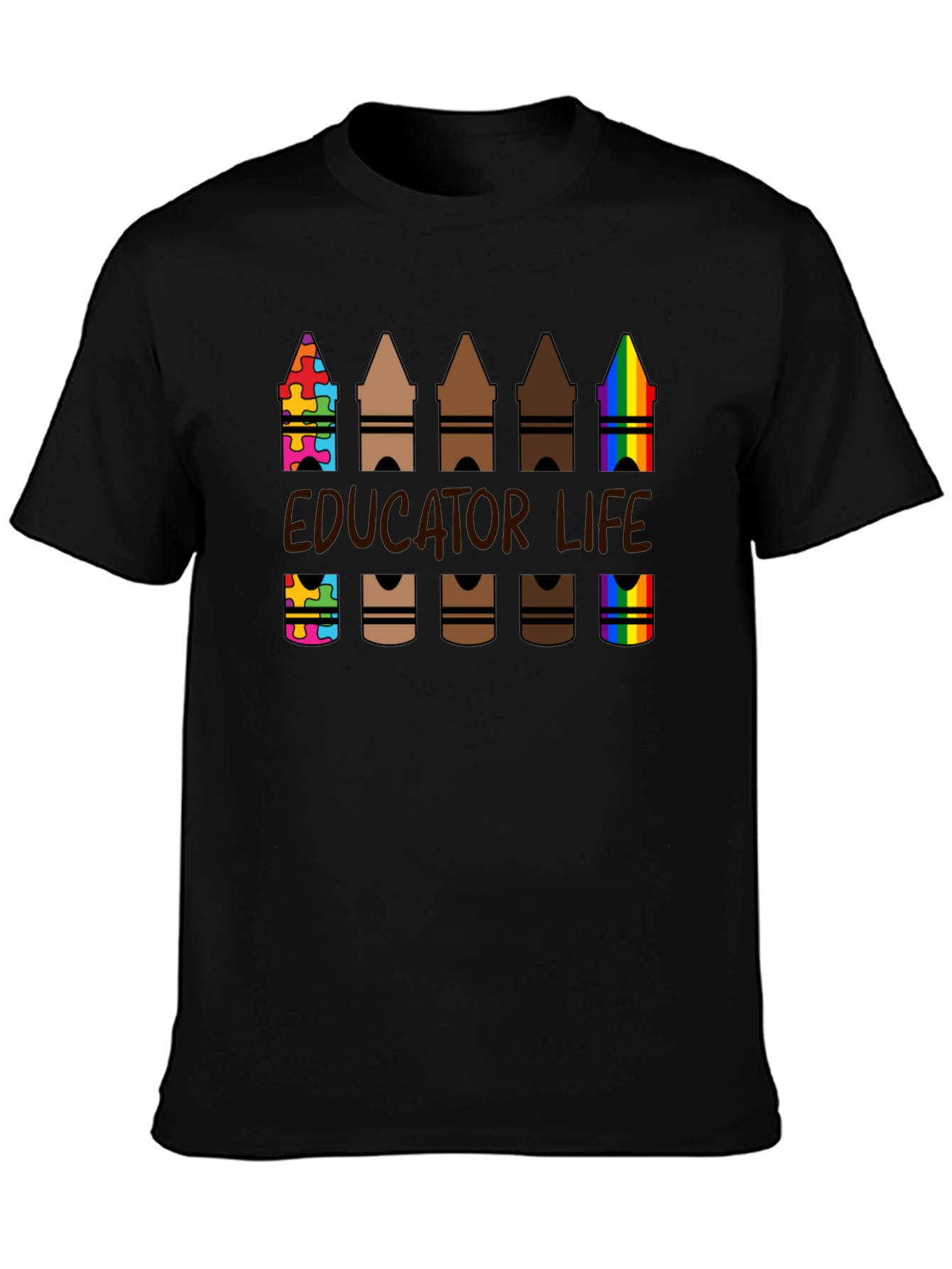 Educator Life Crayon T-Shirt: Teacher Appreciation Tee