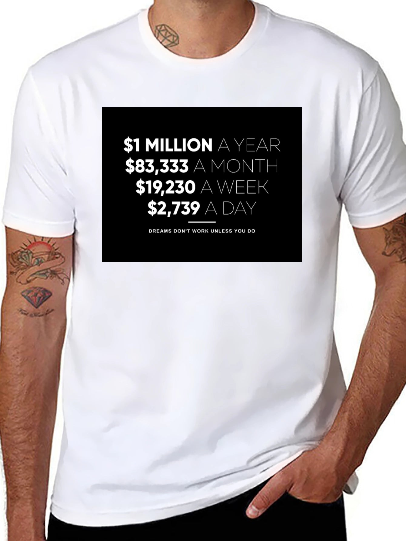 Million A Year Motivation T-Shirt