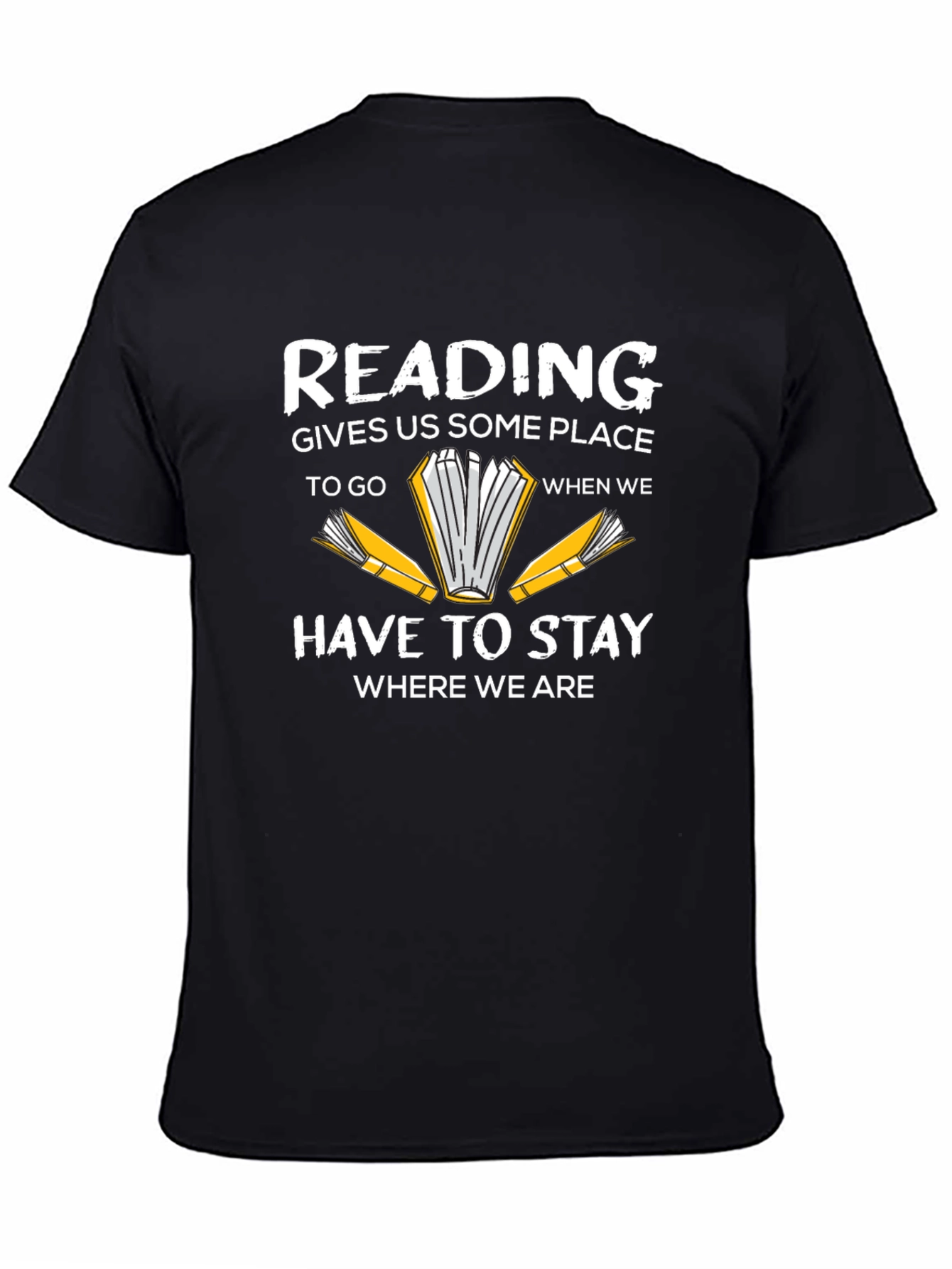 Reading Black Graphic T-Shirt