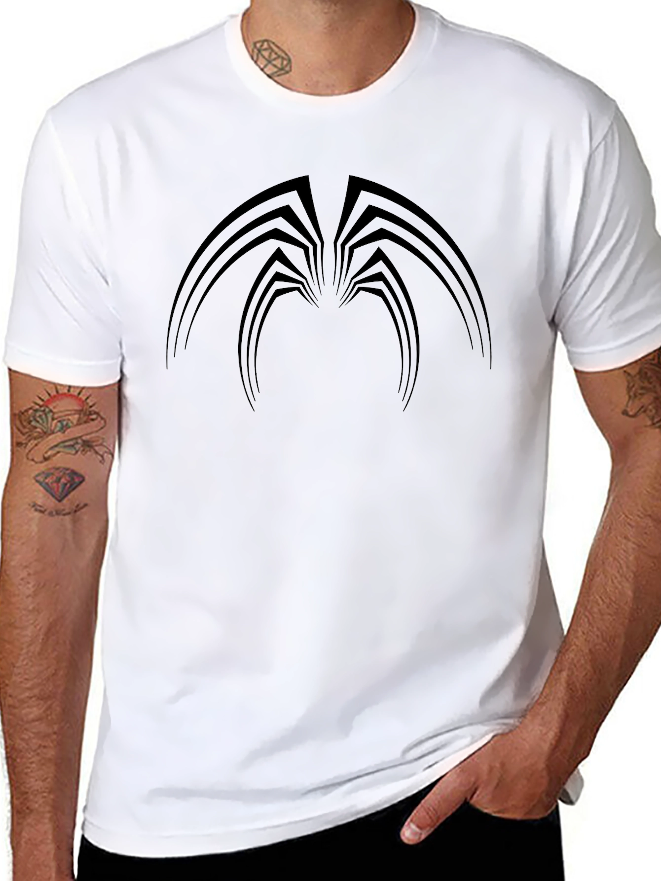 Venom Spider Logo Black T-Shirt