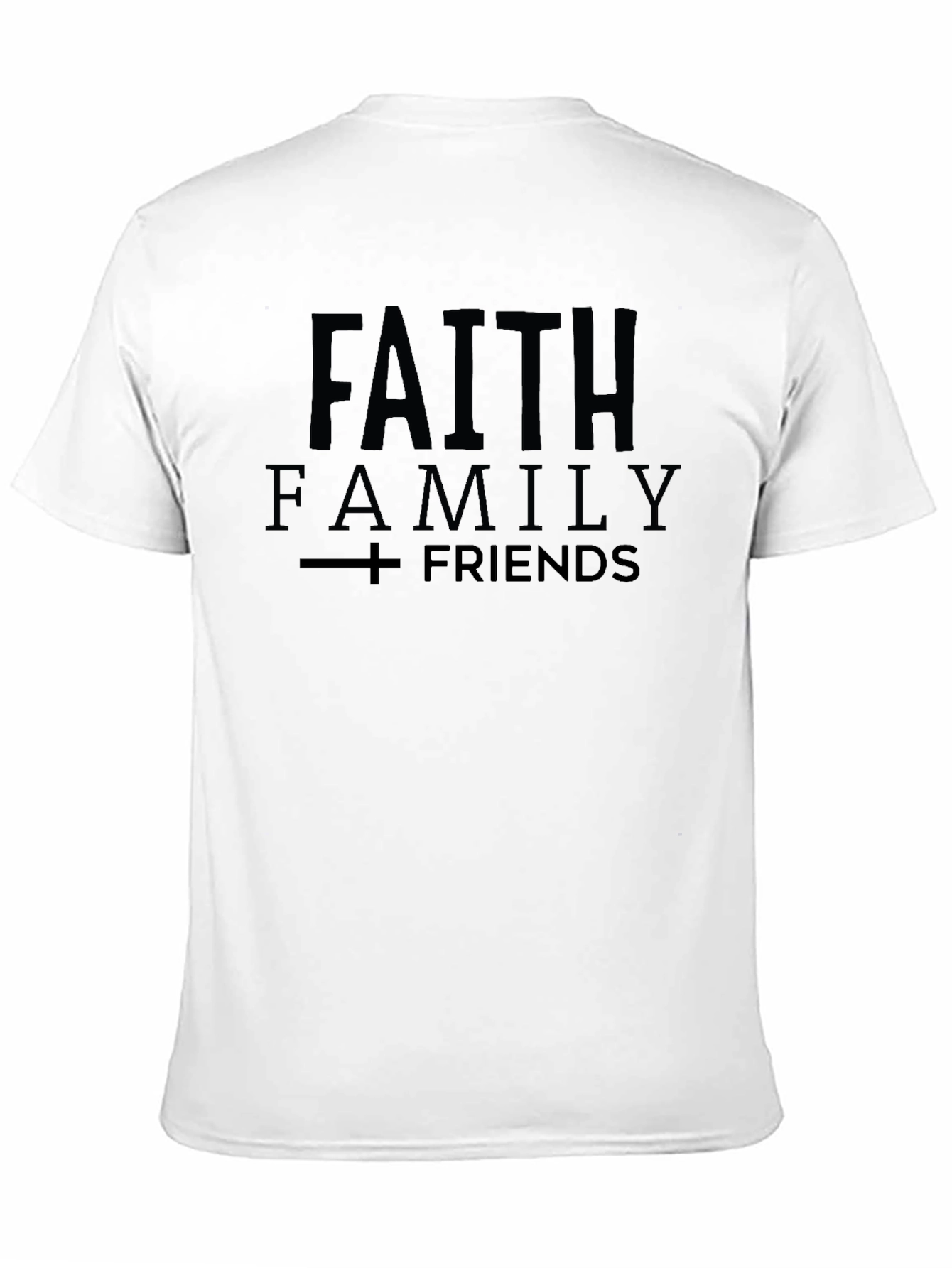 Faith Family Friends Graphic Tee - Black T-Shirt