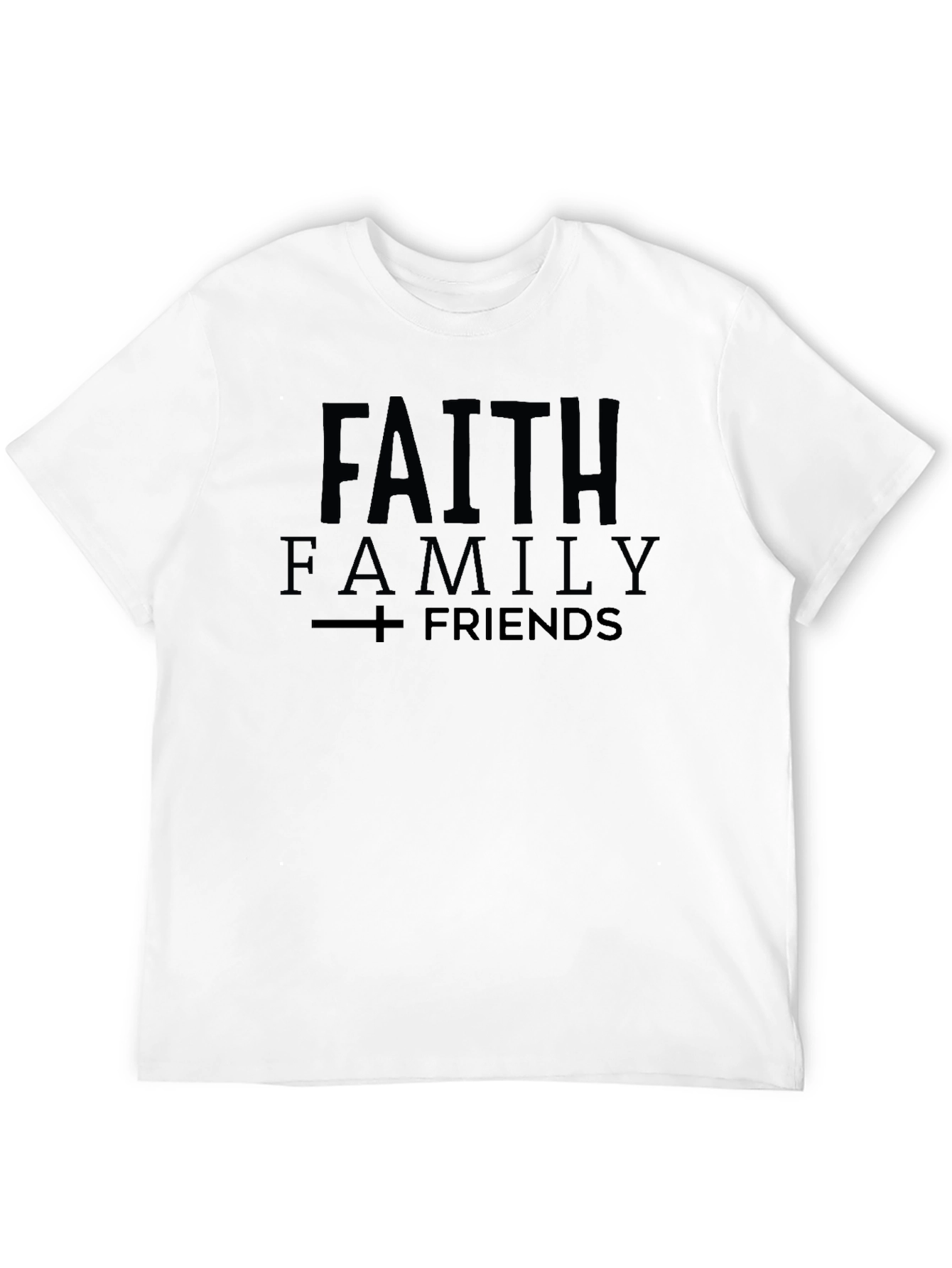Faith Family Friends Graphic Tee - Black T-Shirt
