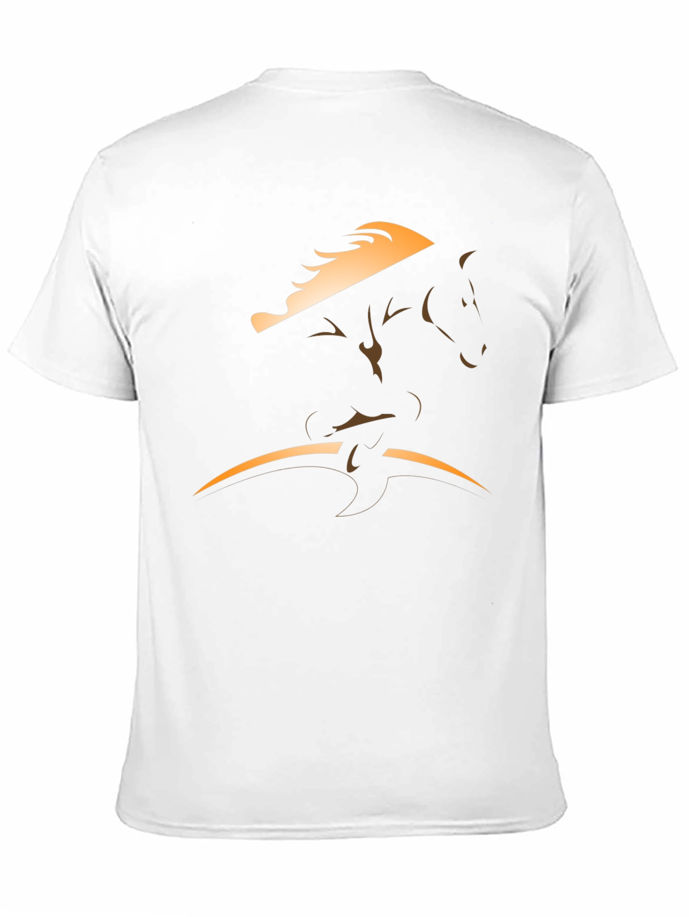 Horse Graphic Tee - Black Cotton Blend