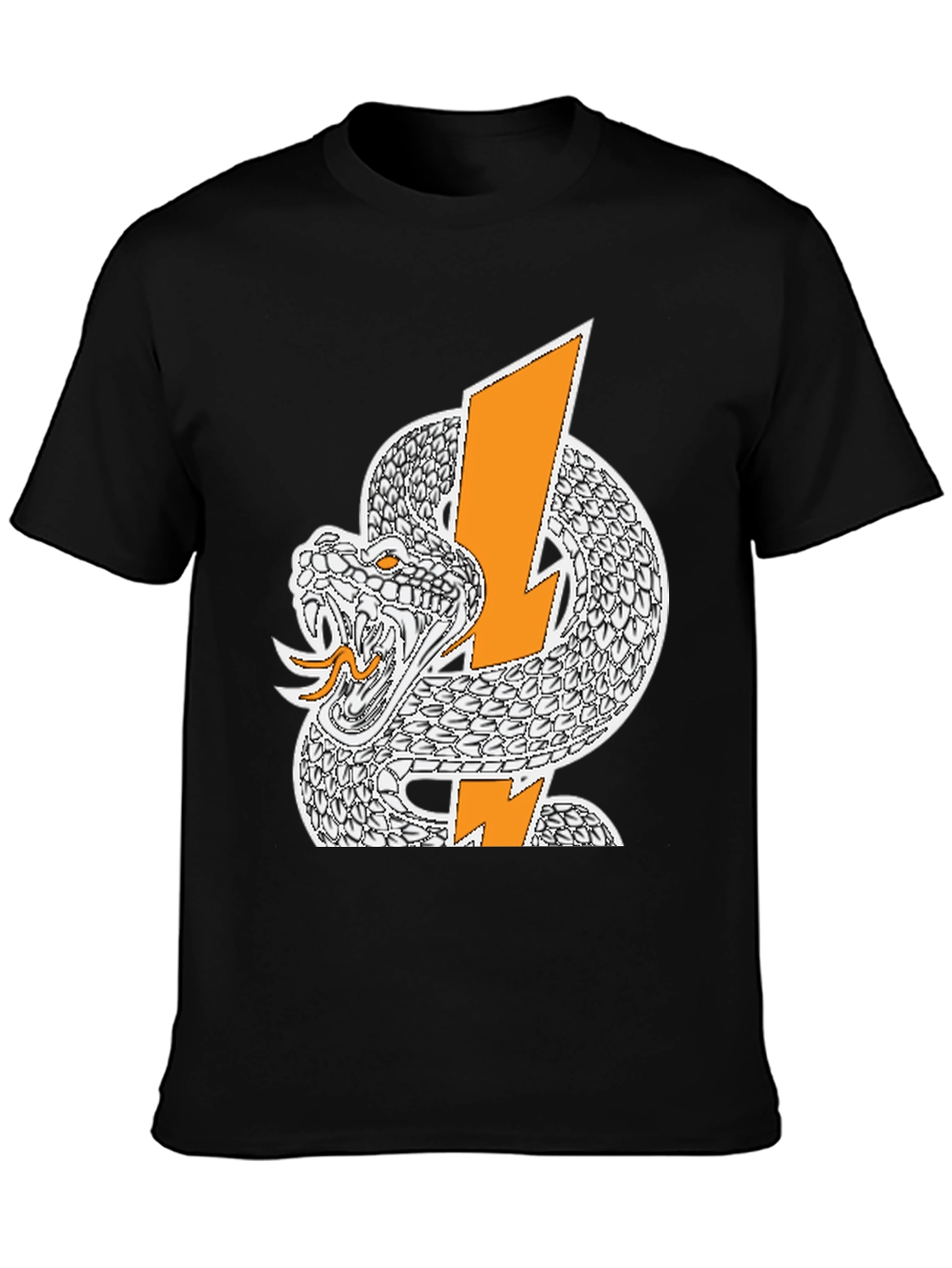 Snake & Lightning Bolt Graphic T-Shirt