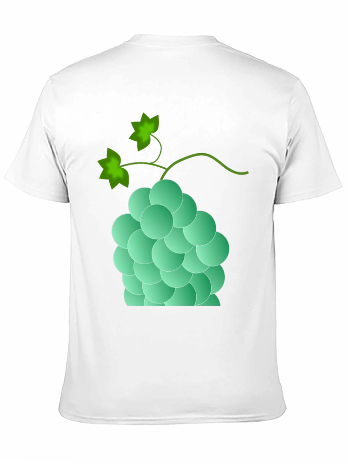 Grapes Graphic Print Tee - Casual Black T-Shirt