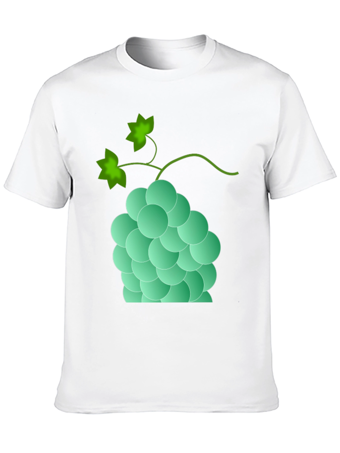 Grapes Graphic Print Tee - Casual Black T-Shirt