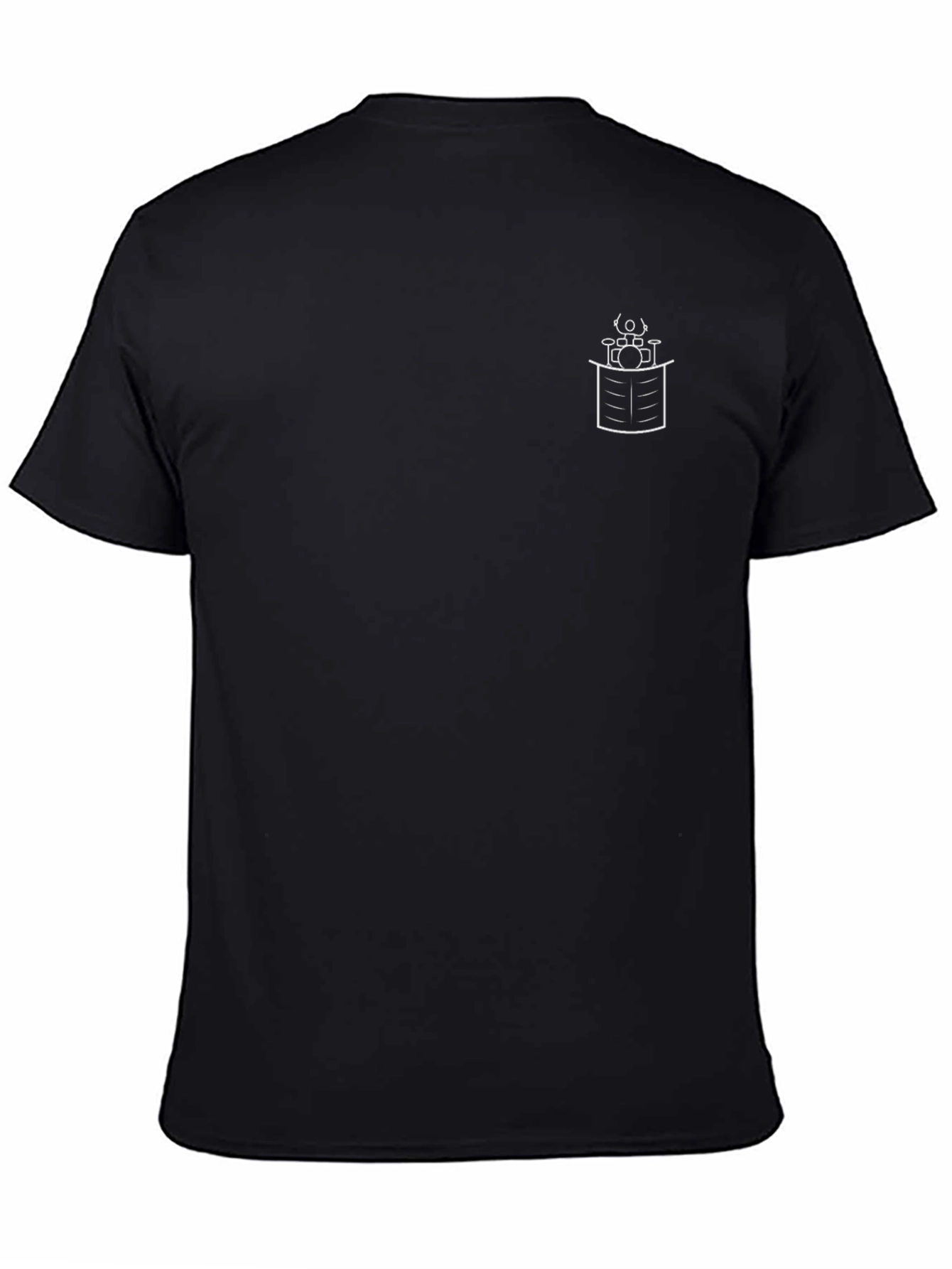 Drummer In A Box Black T-Shirt