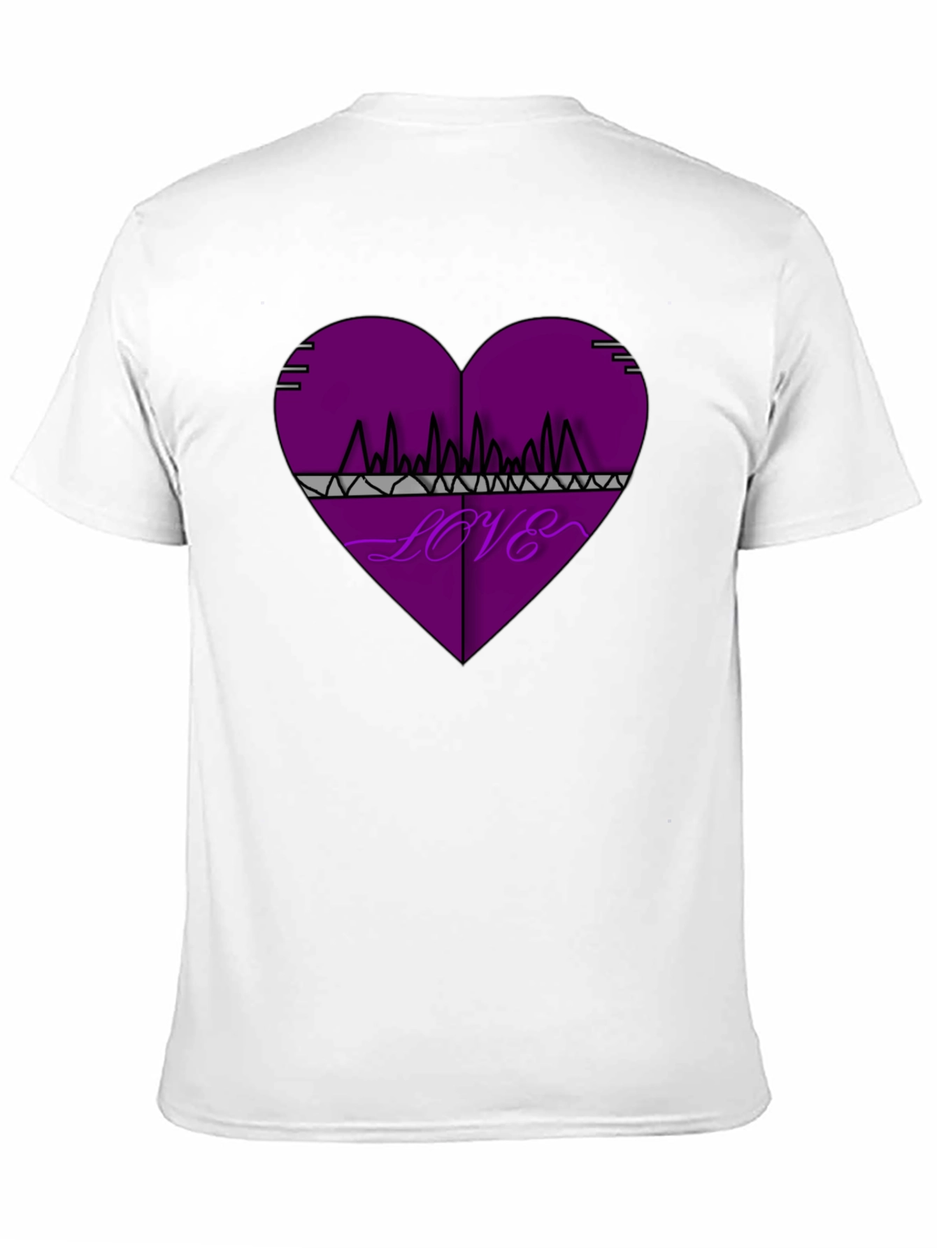 Love Frequency Graphic Tee - Black Cotton