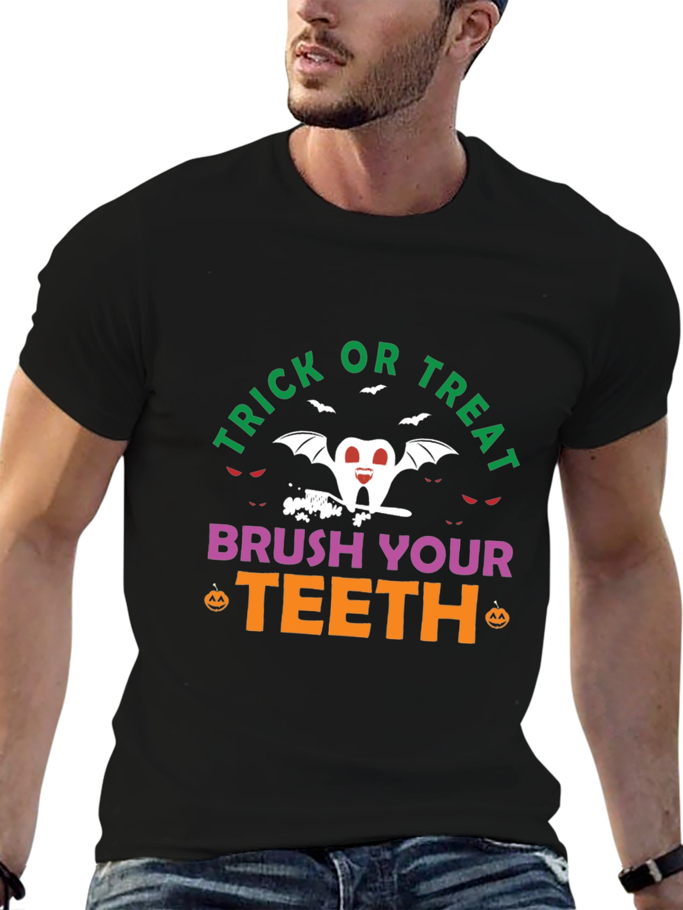 Trick or Treat Brush Your Teeth Halloween T-Shirt