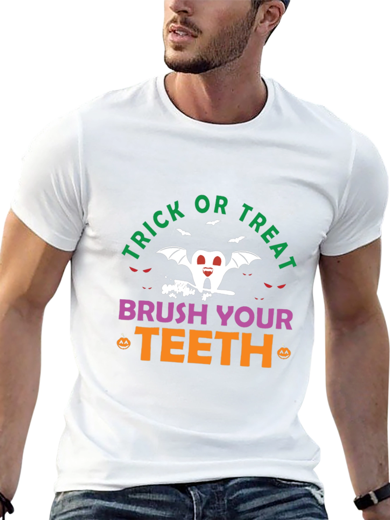 Trick or Treat Brush Your Teeth Halloween T-Shirt