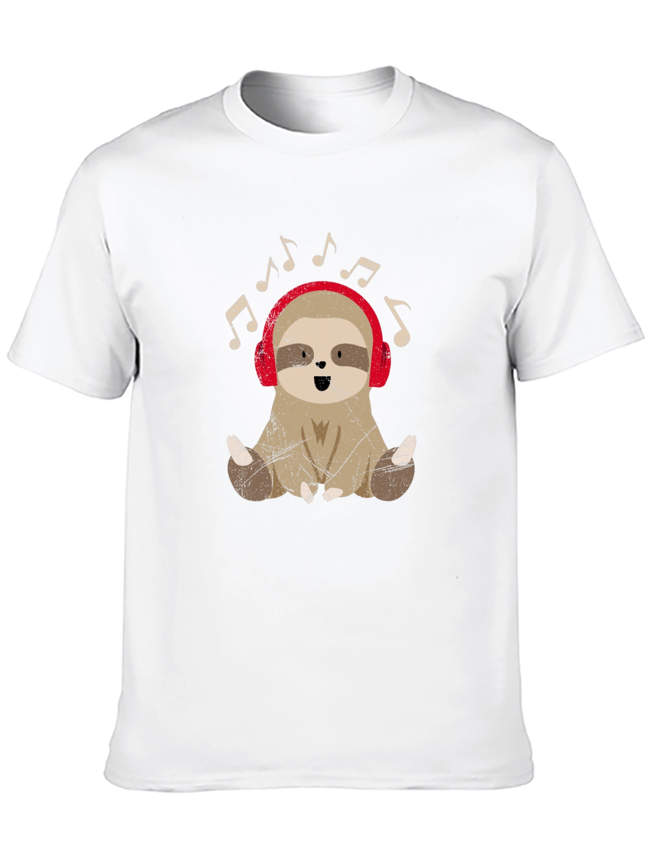 Sloth Music Lover T-Shirt - Cute Animal Tee