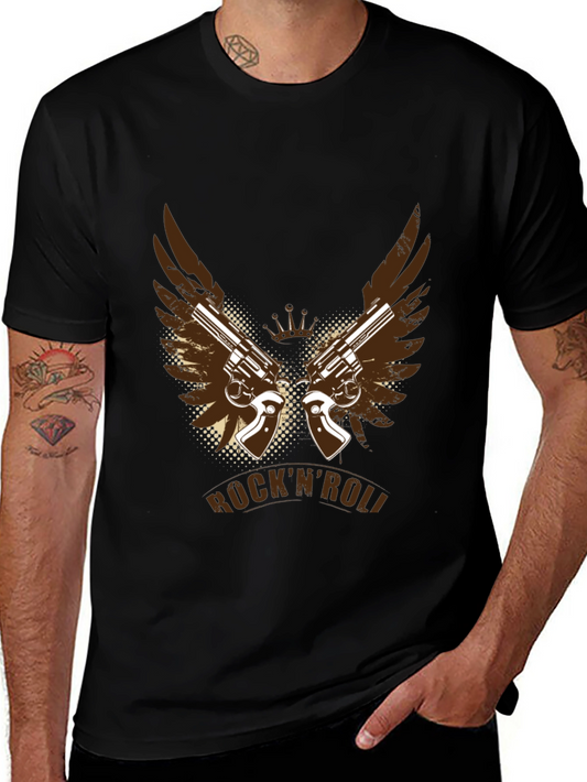 RocknRoll Guns T-Shirt - Cool Graphic Tee