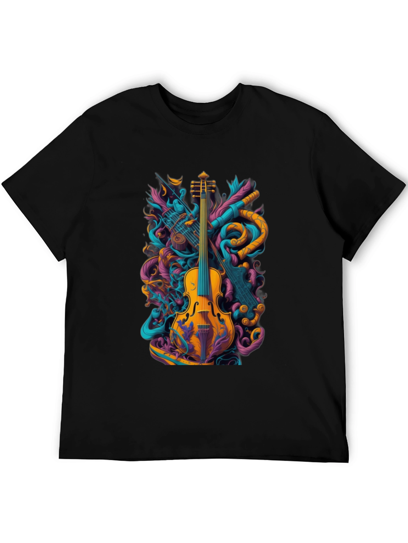 Music Lovers Tee - Violin Graphic T-Shirt