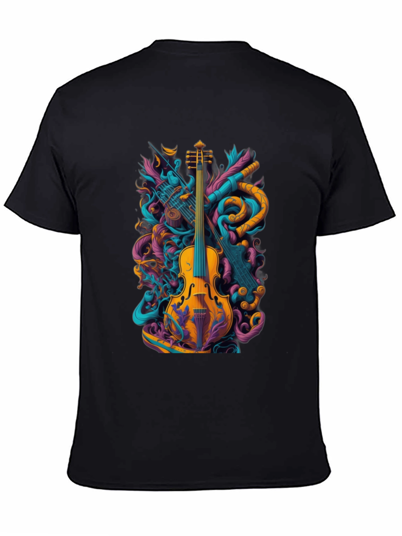 Music Lovers Tee - Violin Graphic T-Shirt