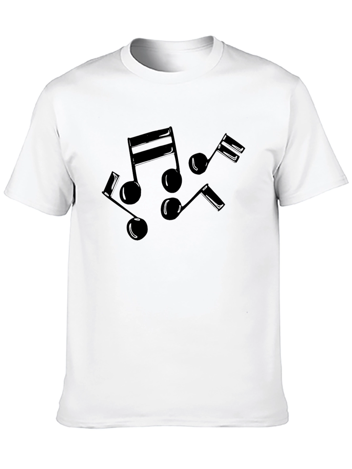 Musical Note Black T-Shirt