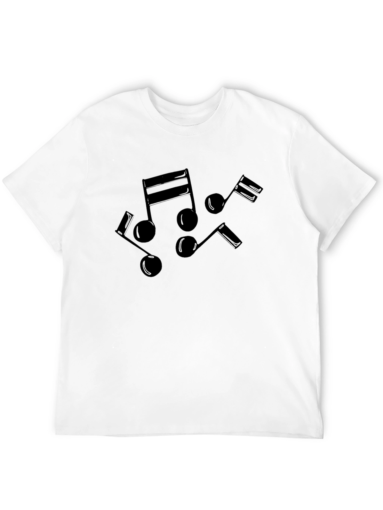 Musical Note Black T-Shirt