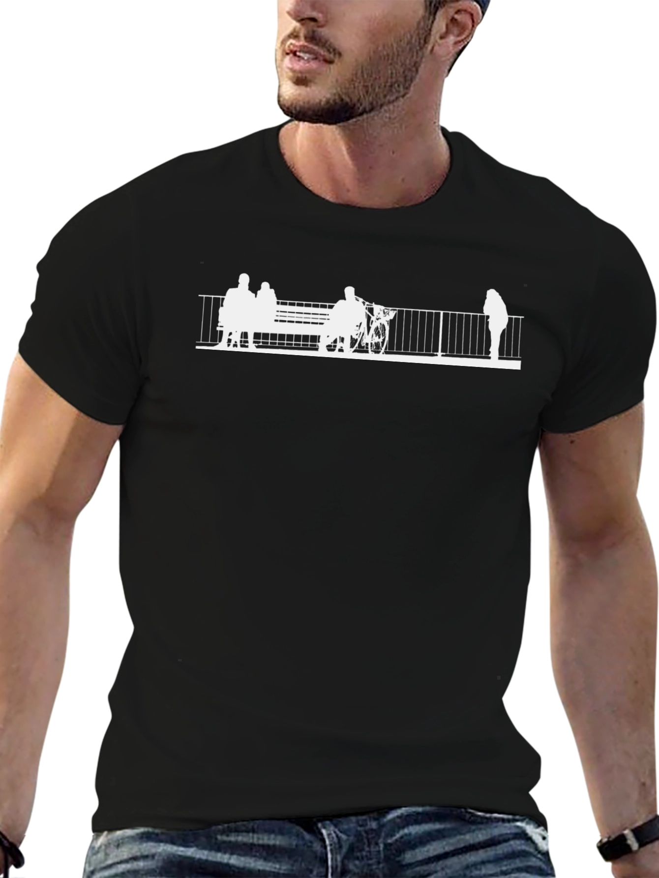 Silhouette Scene Black T-Shirt